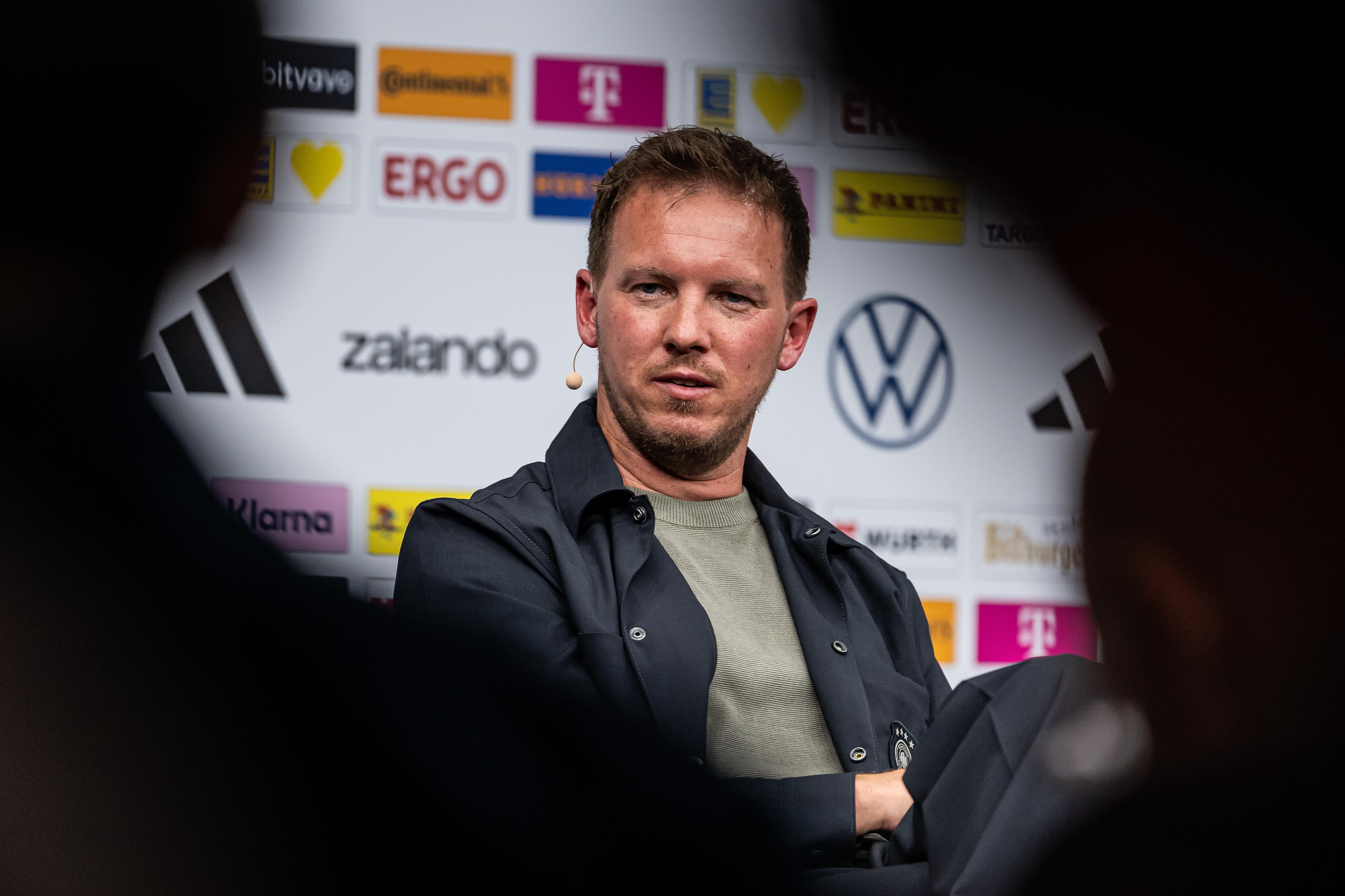 Bundestrainer Julian Nagelsmann bei der Bekanntgabe des WM-Kaders