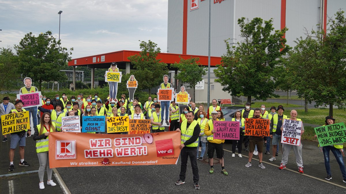Streik bei Kaufland in Donnersdorf