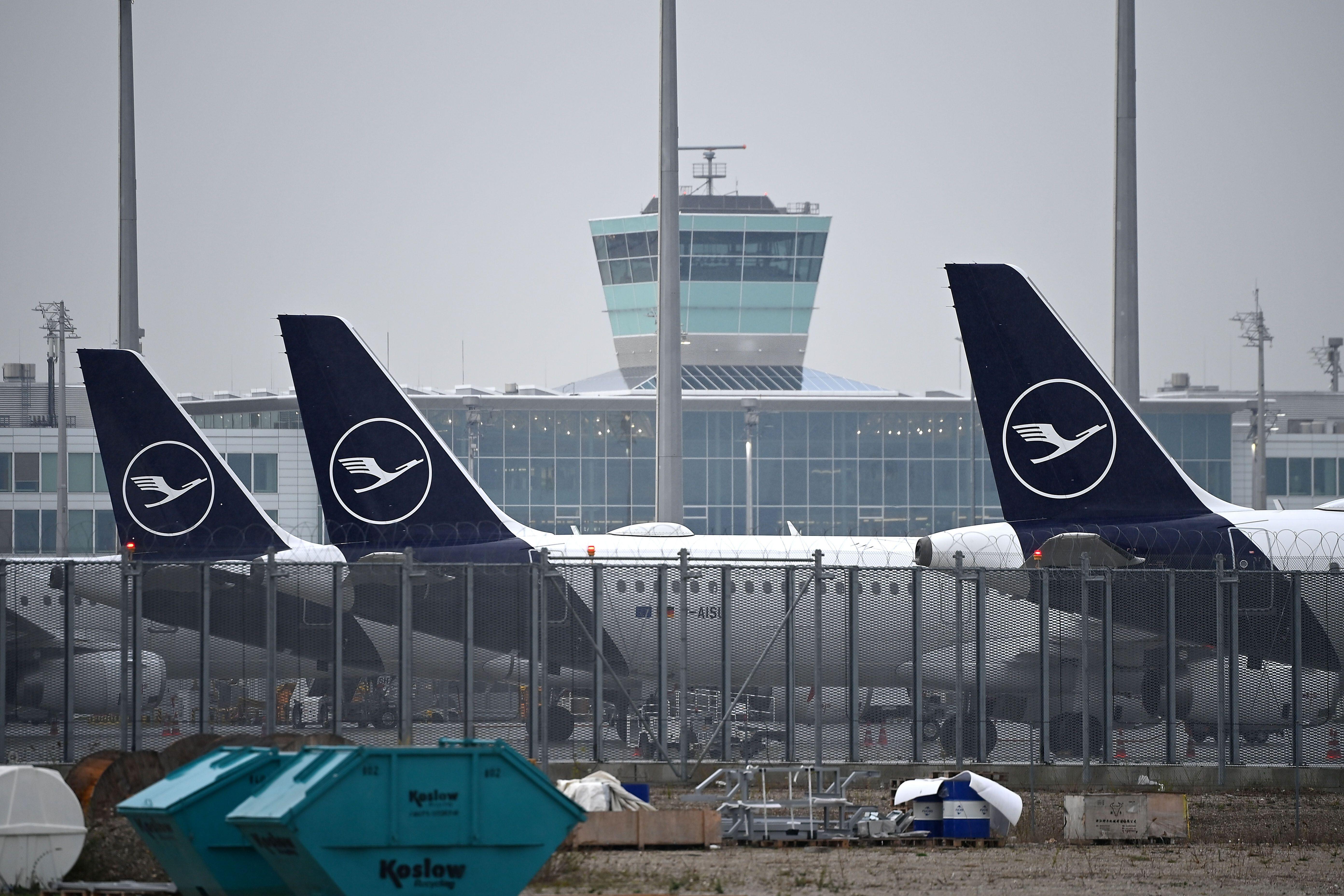 Lufthansa-Maschinen in München