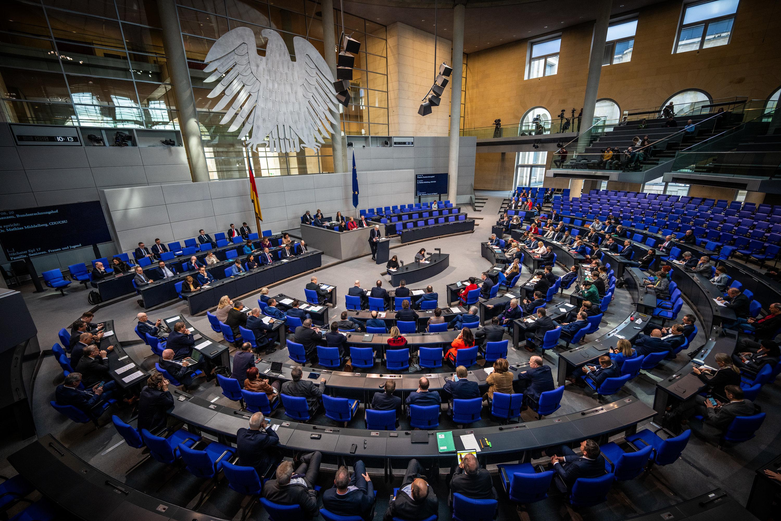 Blick ins Plenum des Bundestages (Archivbild)