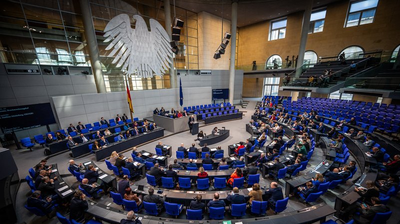 Blick ins Plenum des Bundestages (Archivbild)