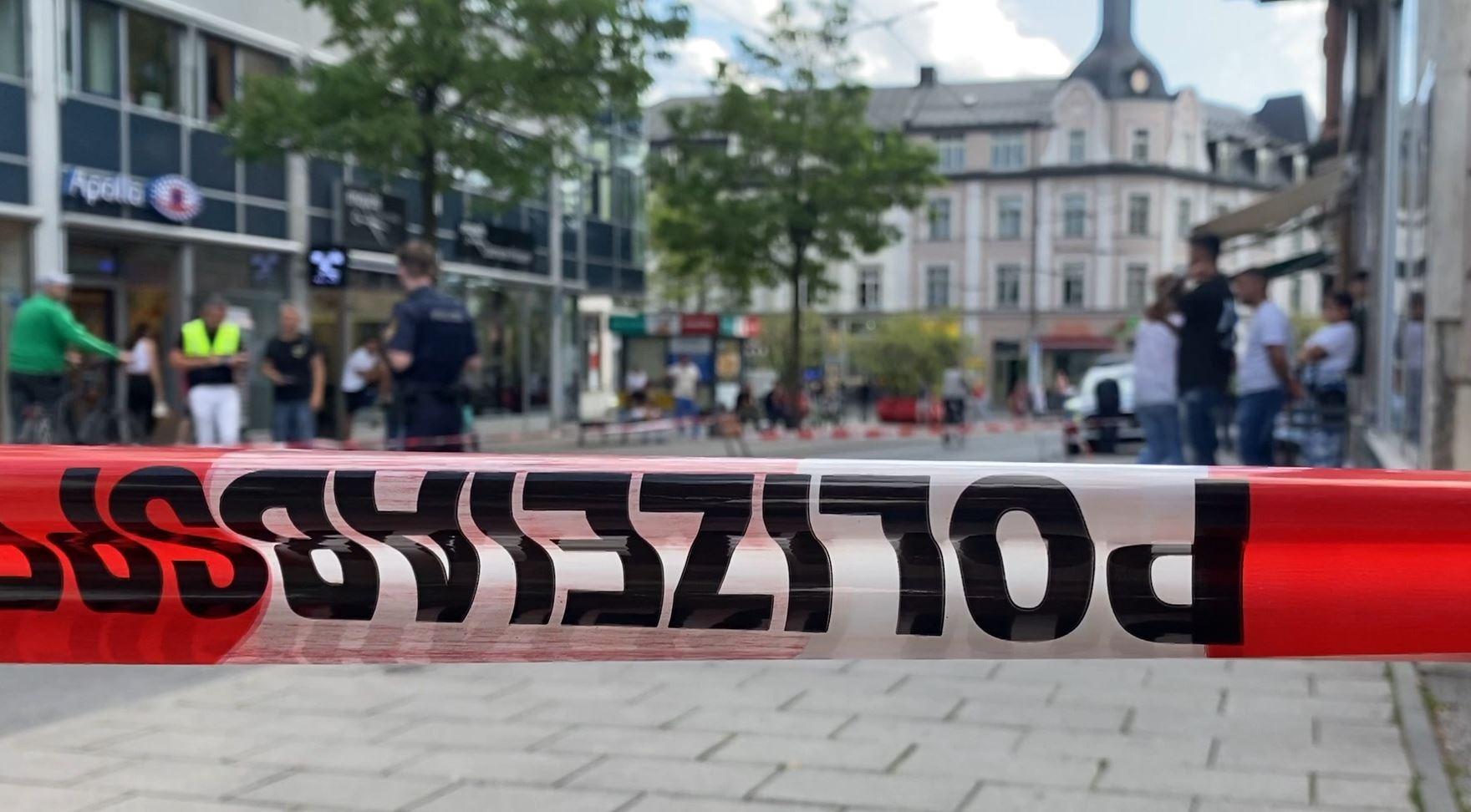 Polizeiabsperrung in München-Pasing