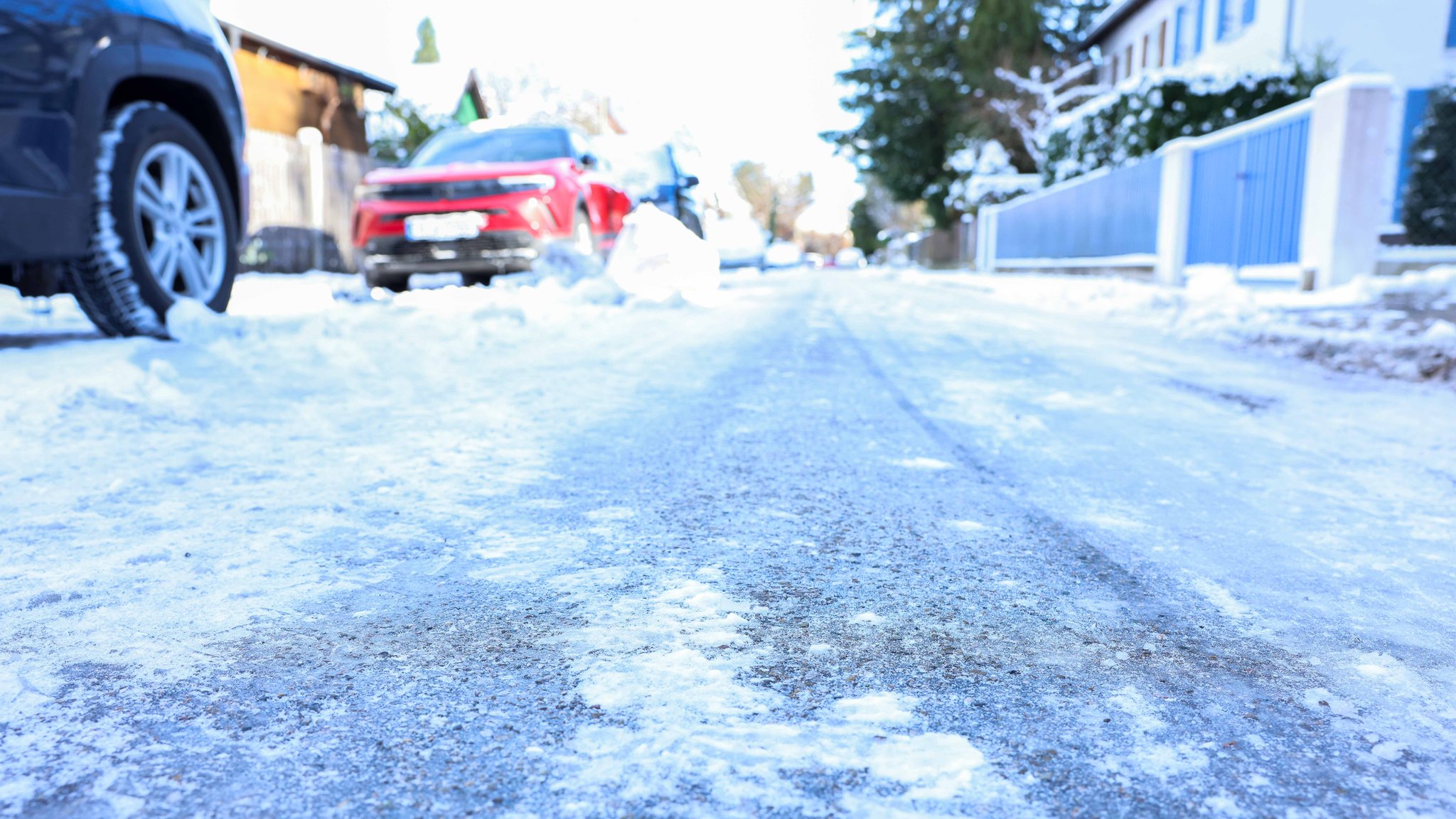 Glatteis auf Bayerns Straßen rund um Weihnachten 