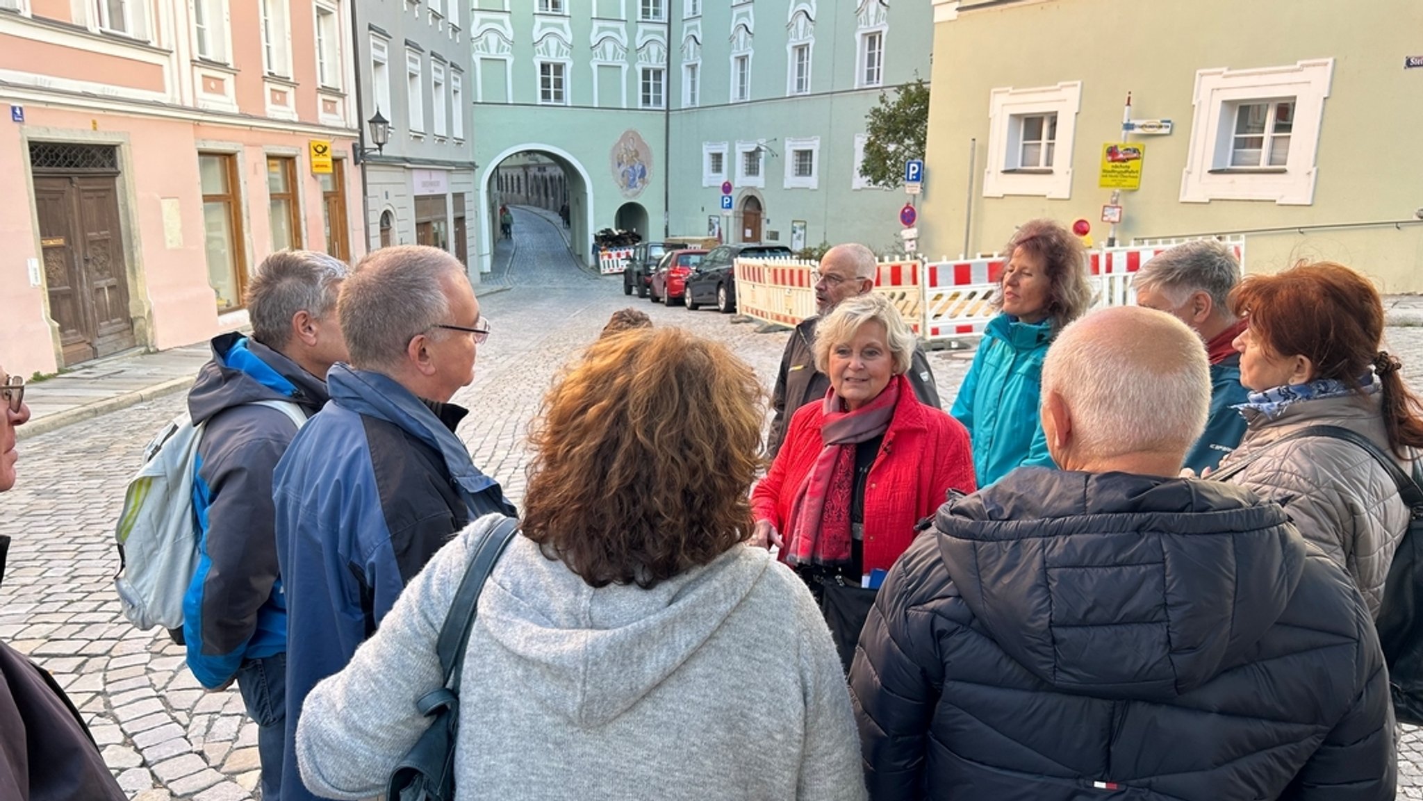 Menschen in einer Stadt