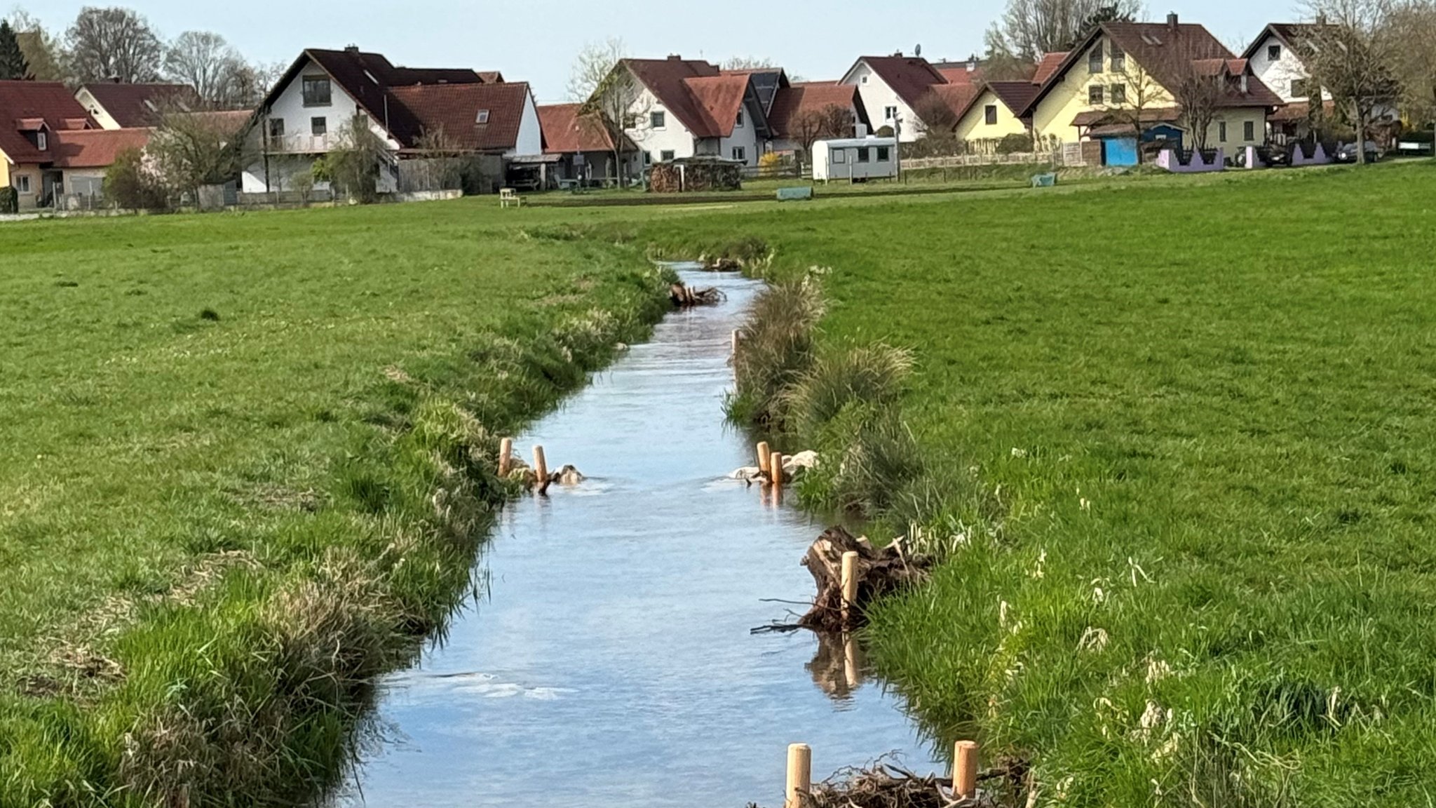 Renaturierungsmaßnahmen am Mühlbach in Scheuring