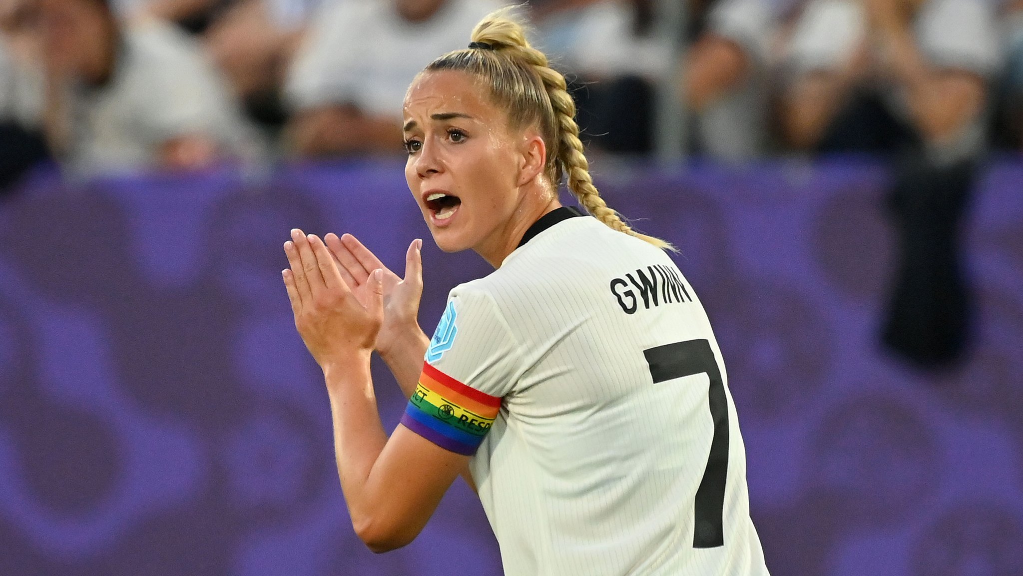 Giulia Gwinn, UEFA Women`s EURO 2025 | Bild: picture alliance / Sven Simon | Frank Hoermann / SVEN SIMON Giulia Gwinn, UEFA Women`s EURO 2025