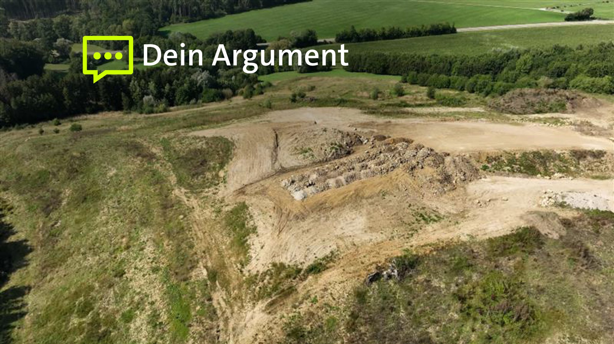 Der Monheimer Wald neben der bestehenden Deponie.