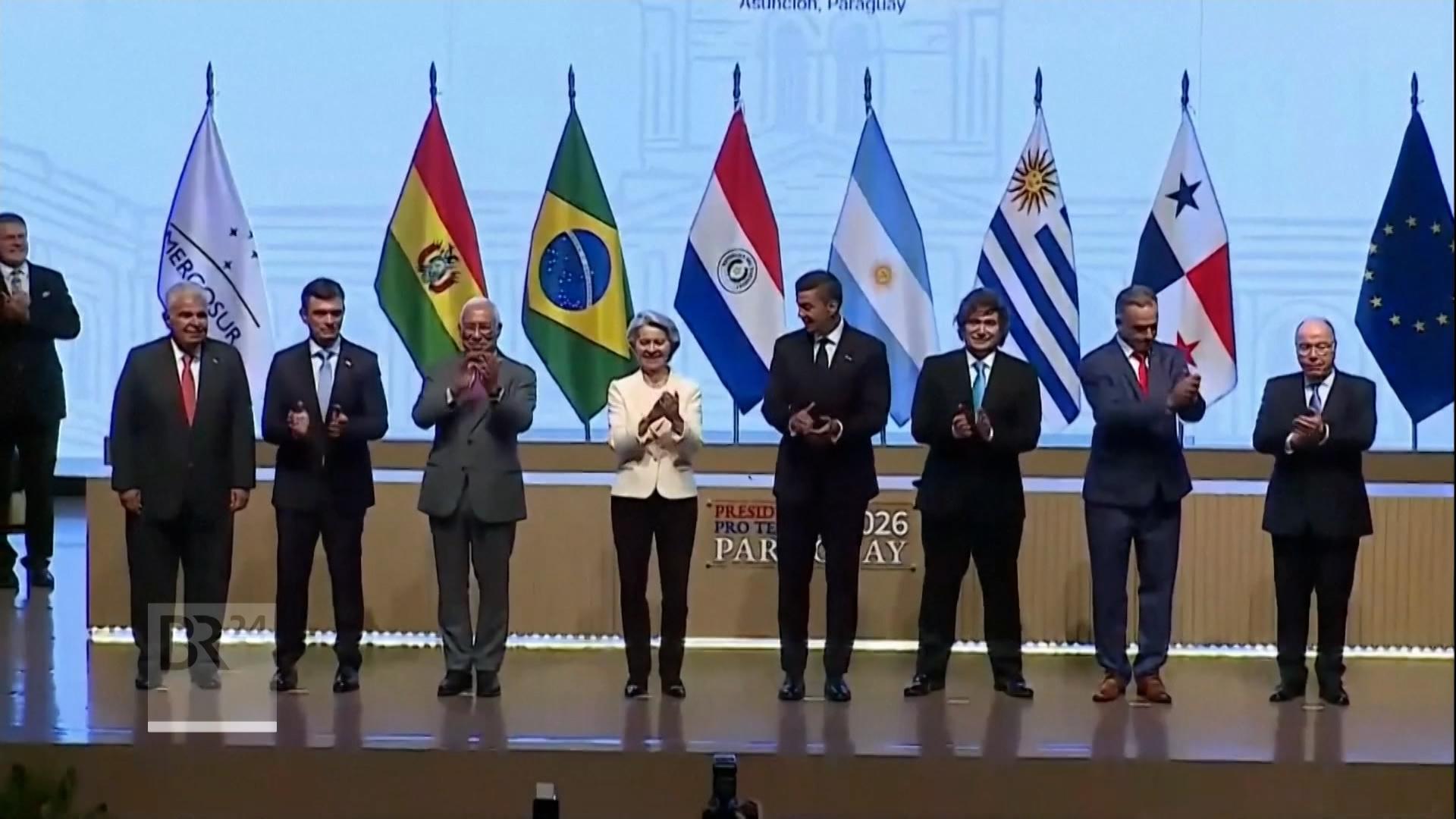 EU-Komissionspräsidentin Ursula von der Leyen hat in Paraguay das Freihandelskommen mit den Mercosur Staaten unterschrieben. 