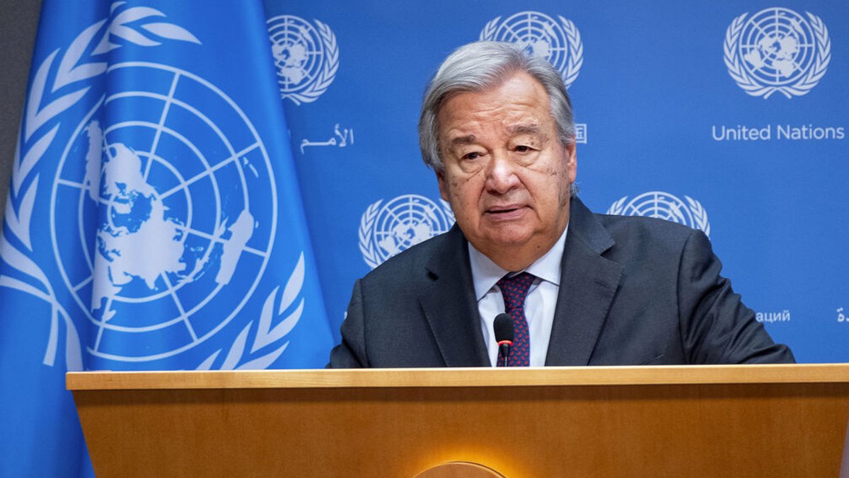 Archivbild: UN-Generalsekretär António Guterres