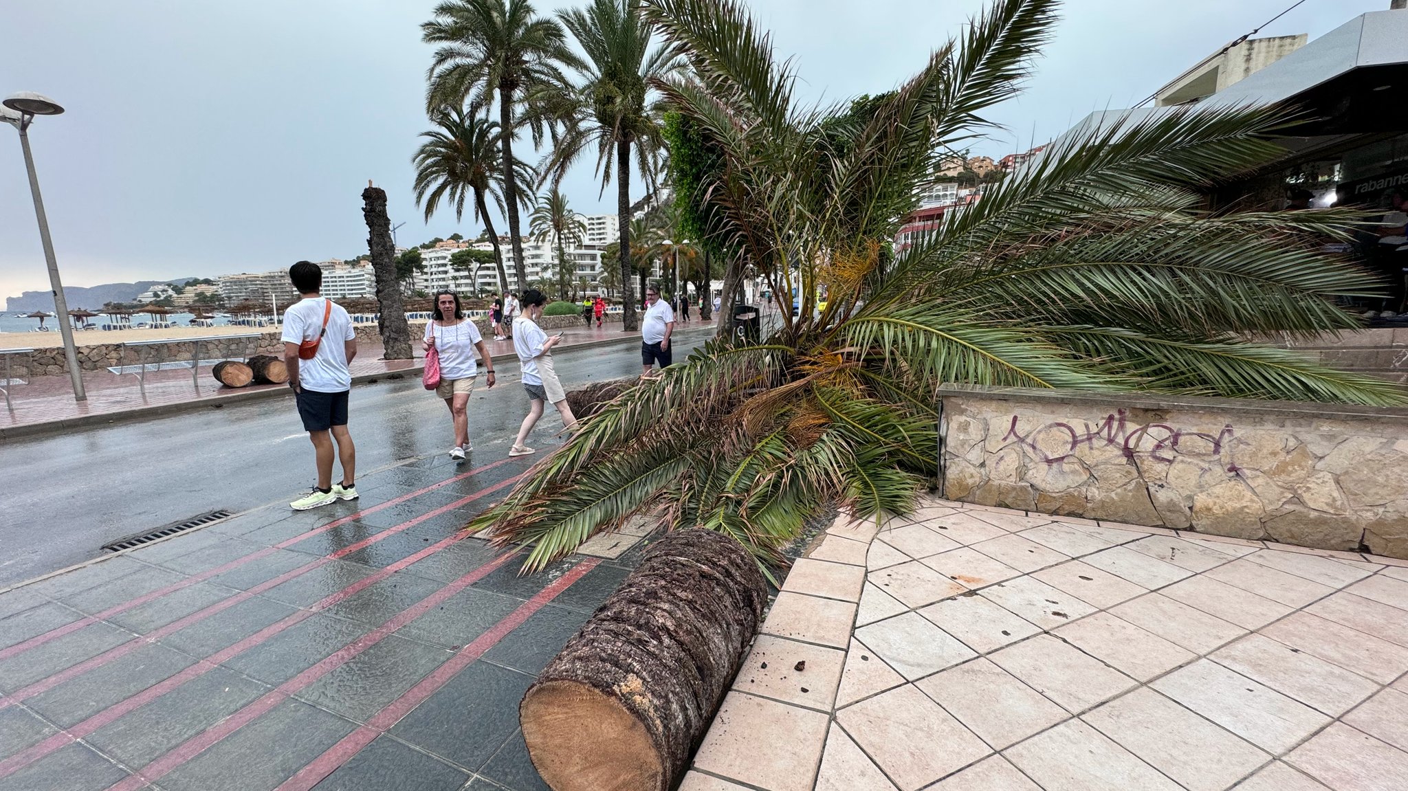 Folgen des Unwetters in Santa Ponsa auf Mallorca