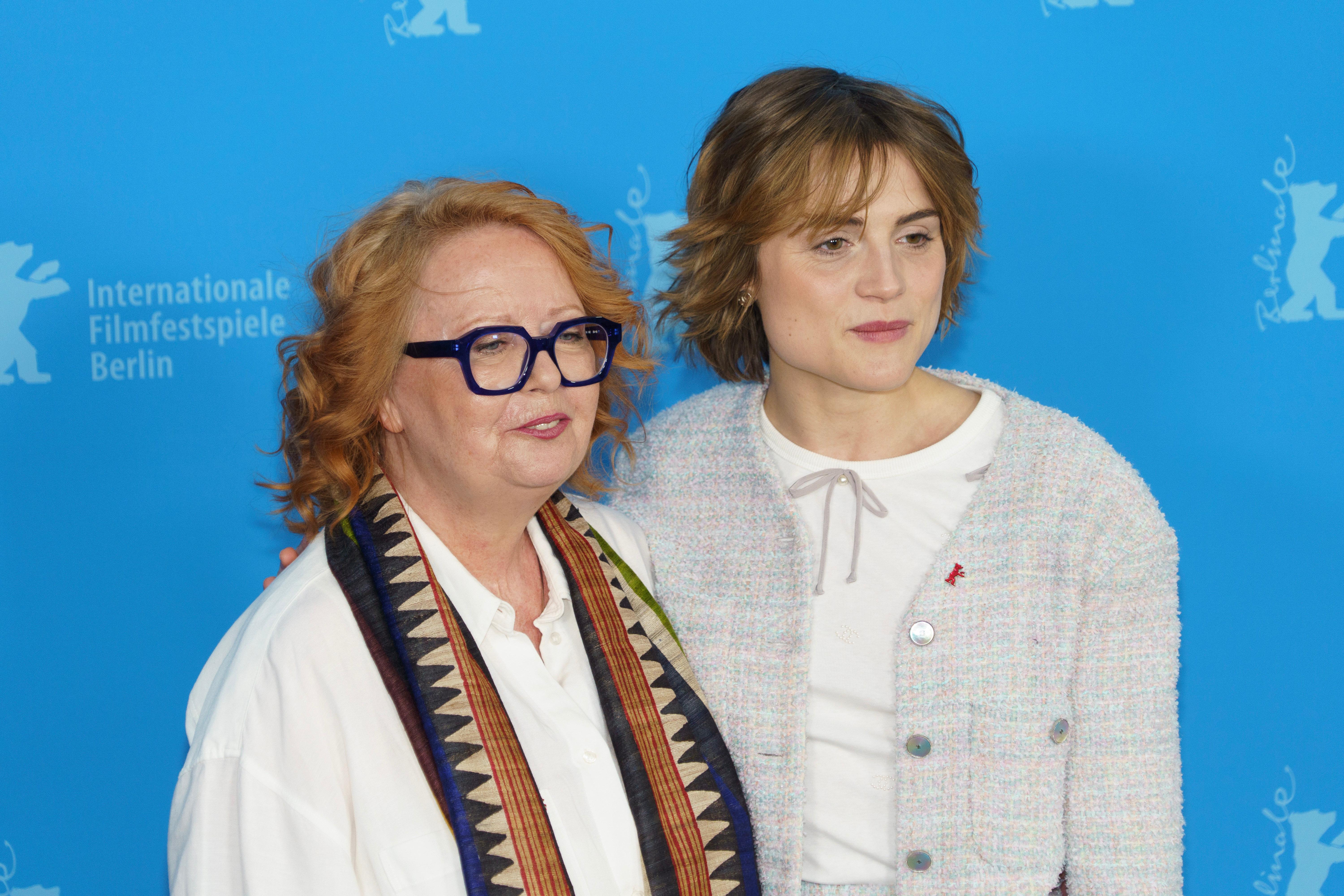 Vera Brandes (l.) und Mala Emde auf der diesjährigen Berlinale bei der Uraufführung von "Köln 75"