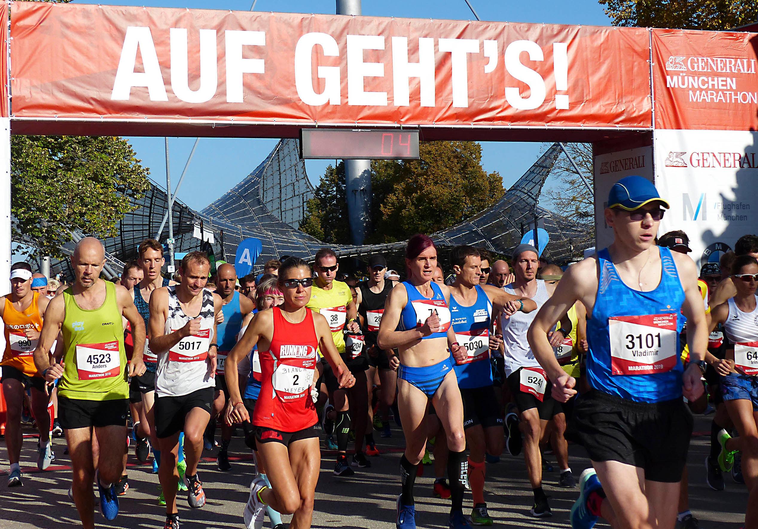 Start beim München Marathon
