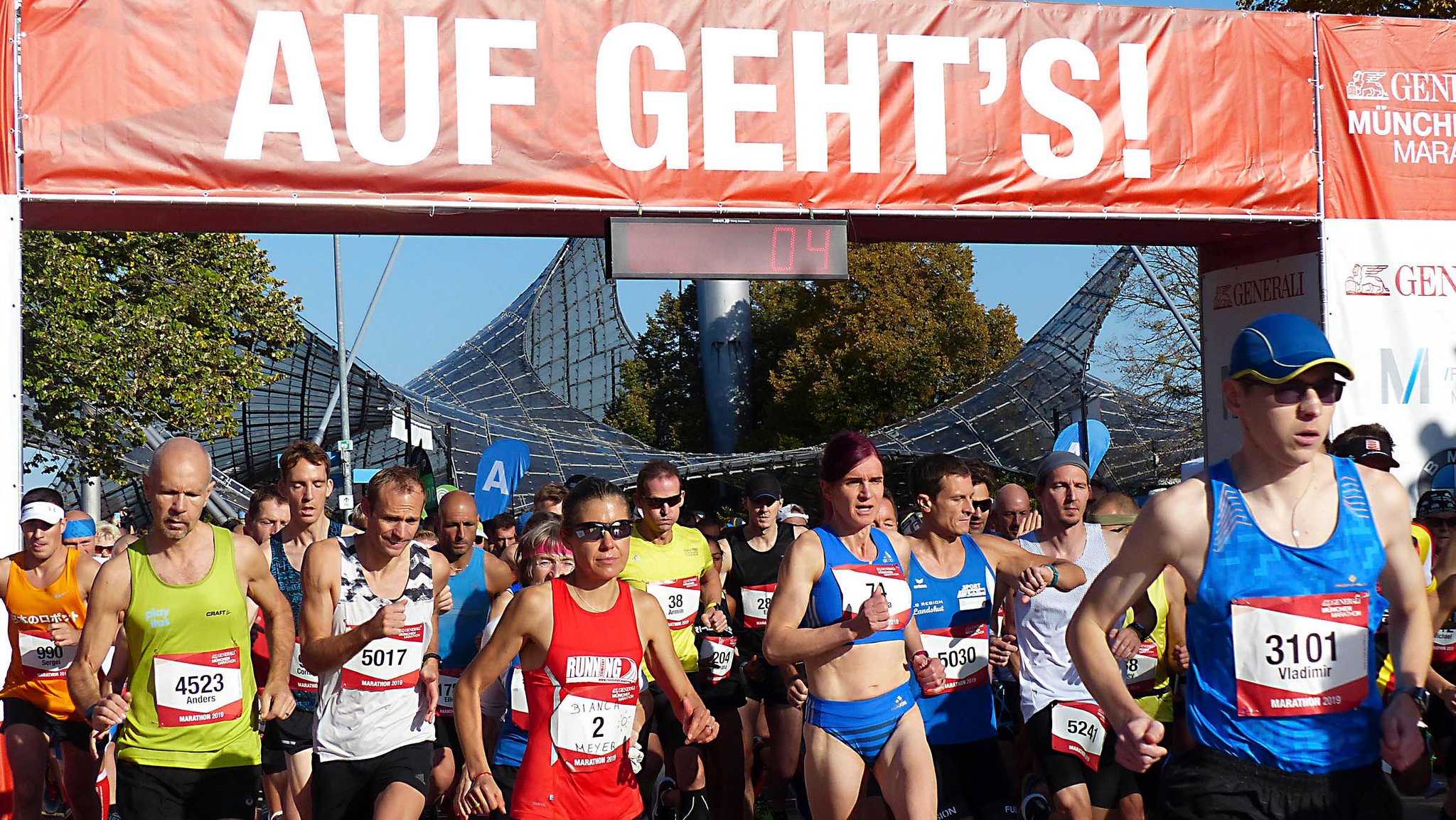 Start beim München Marathon