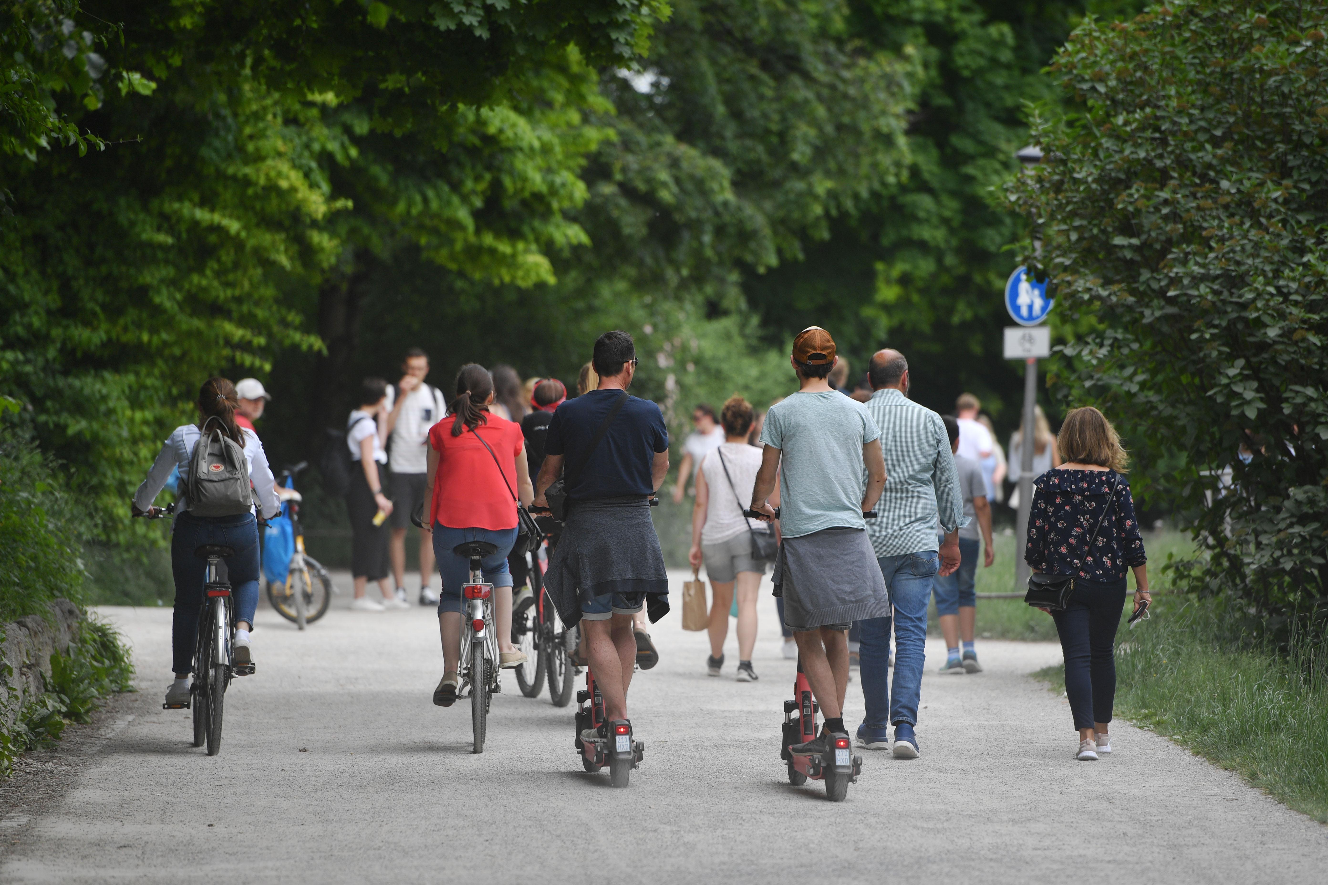 E-Scooter im Englischen Garten 