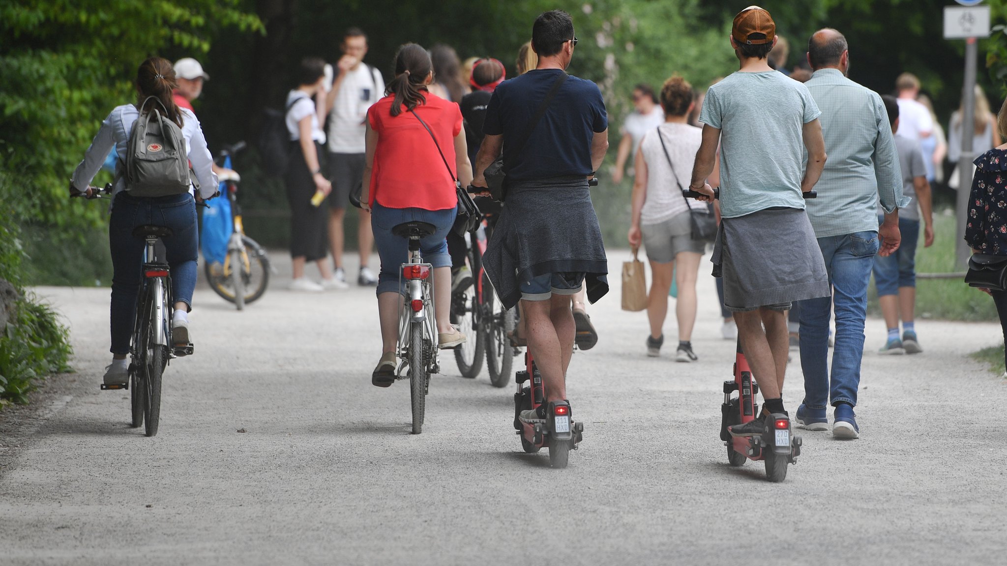 E-Scooter im Englischen Garten 