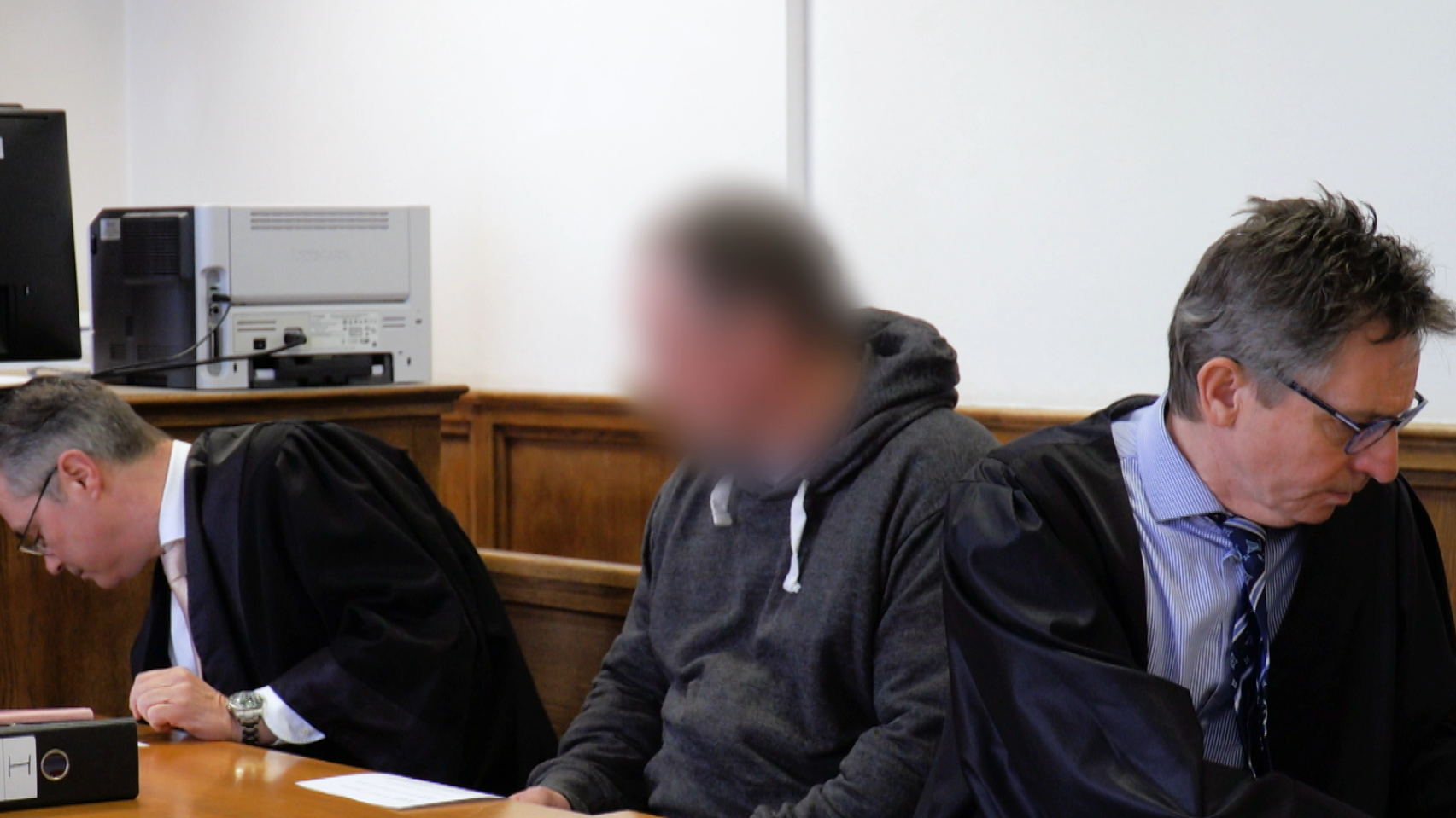 Angeklagter vor Gericht