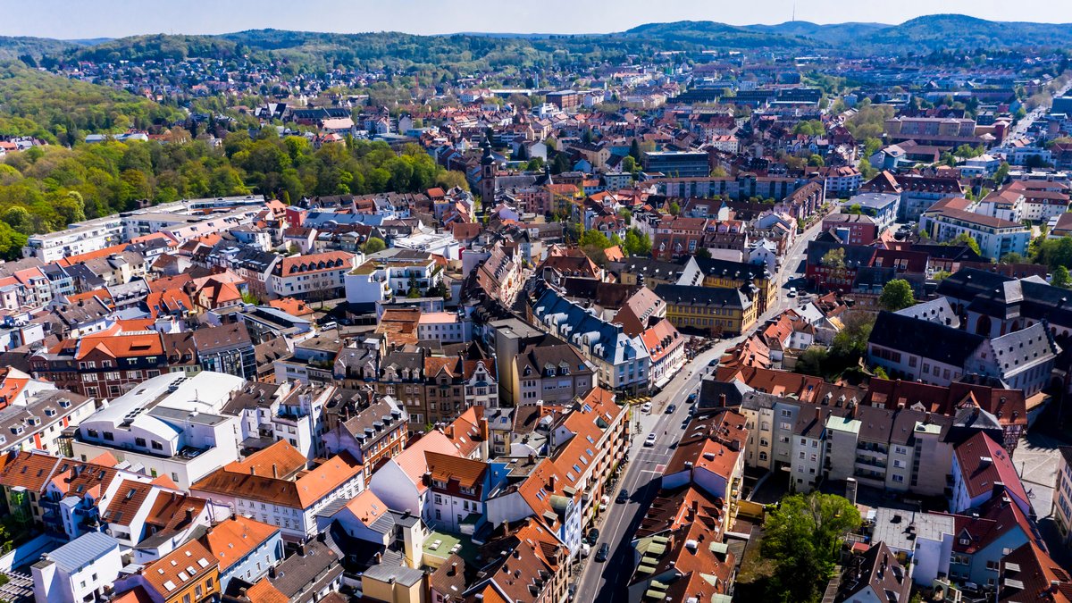 Aschaffenburg aus der Vogelperspektive