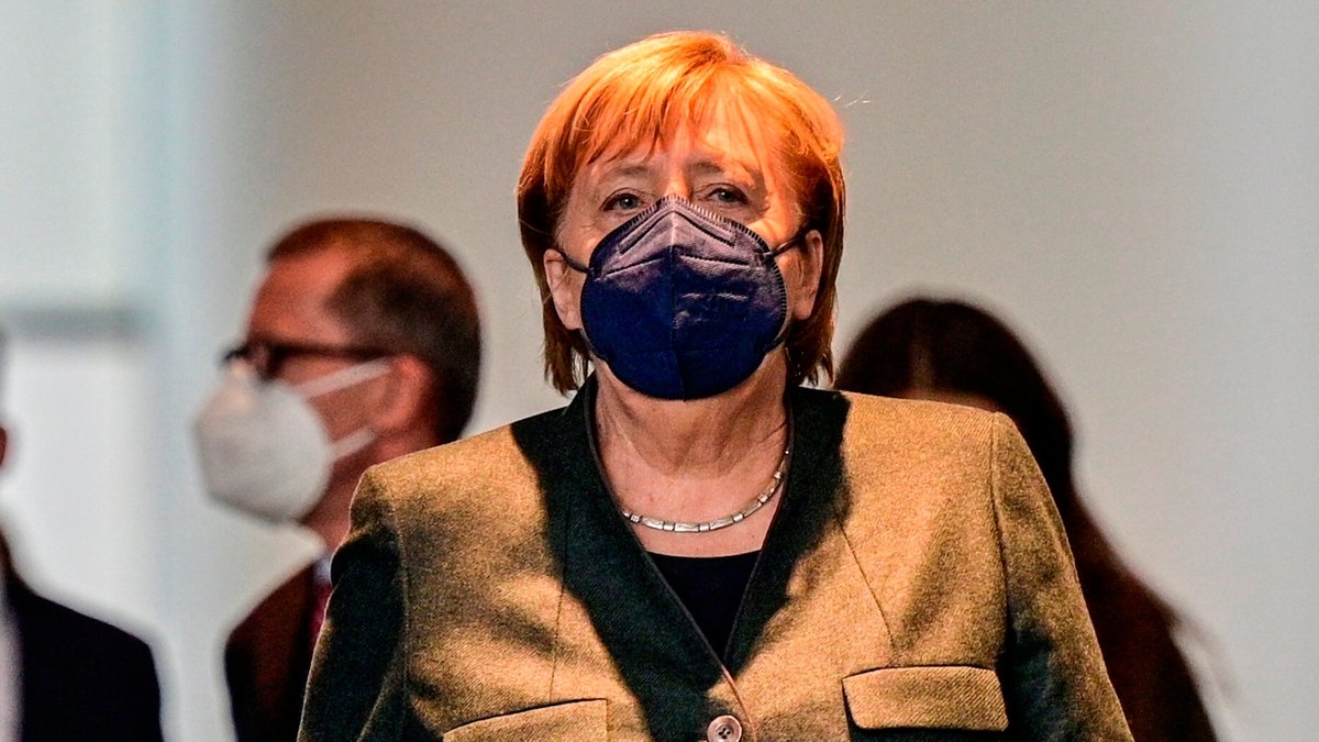 Bundeskanzlerin Angela Merkel (CDU) am 25.11.21 in Berlin