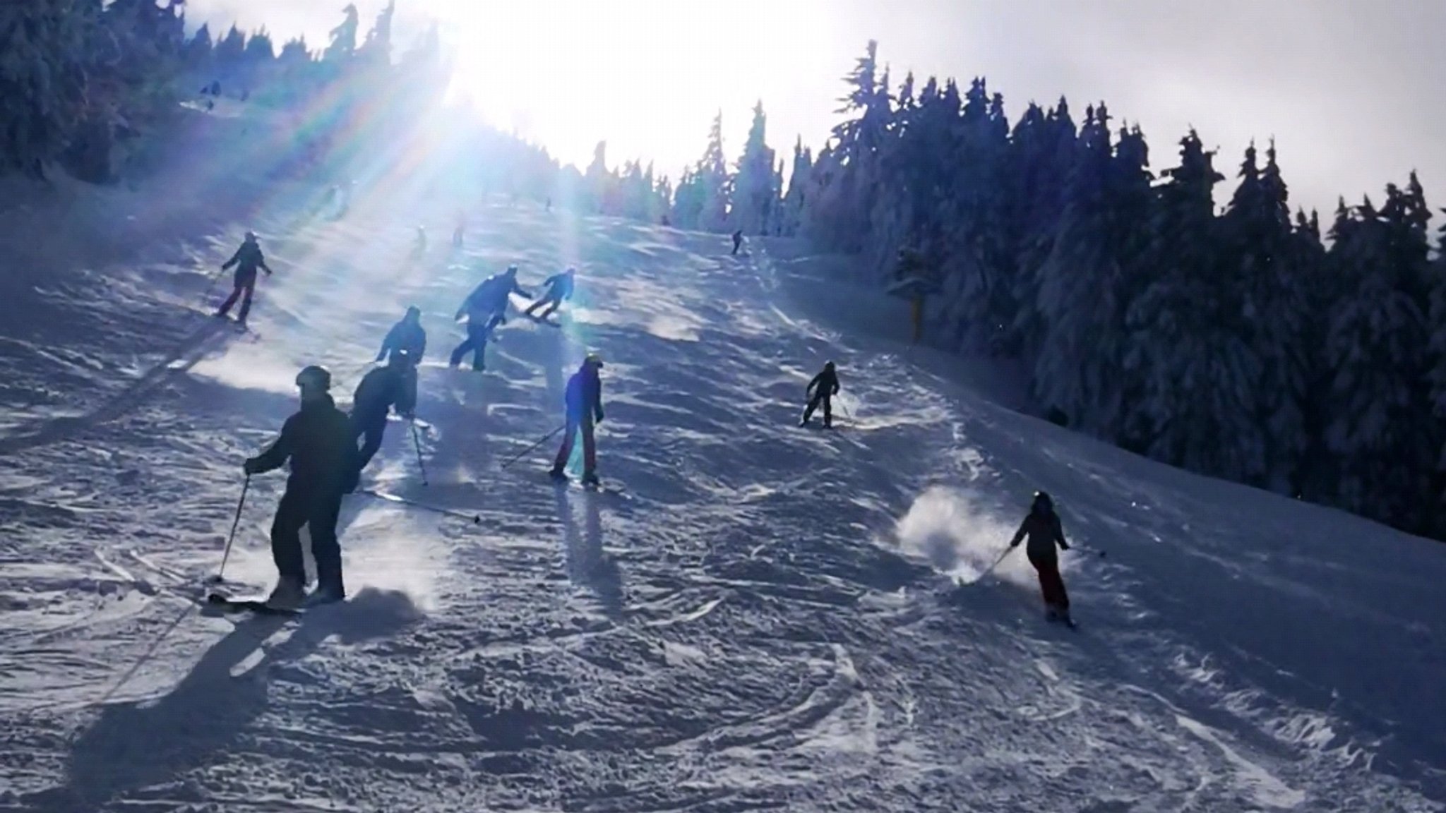 Skifahrer am Großen Arber (Symbolbild)