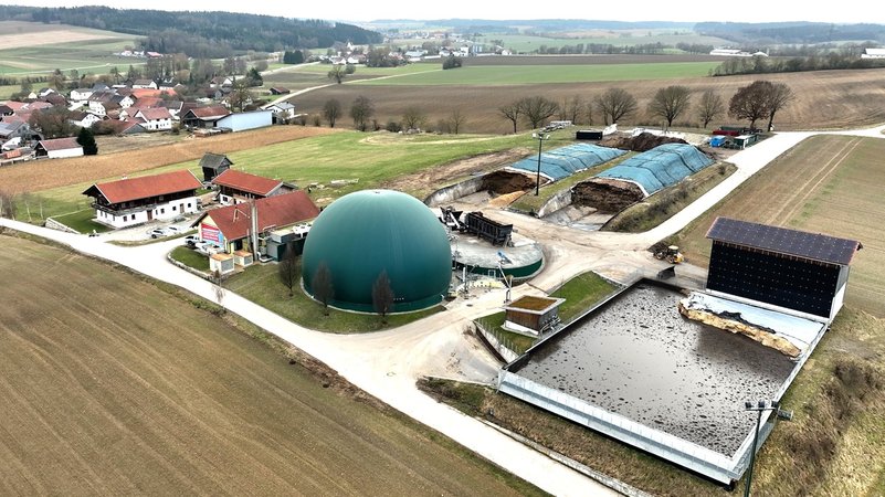Die Biogasanlage von Markus Wagner in Neufahrn im Landkreis Landshut. | Bild: BR/Hans Mielich Die Biogasanlage von Markus Wagner in Neufahrn im Landkreis Landshut.