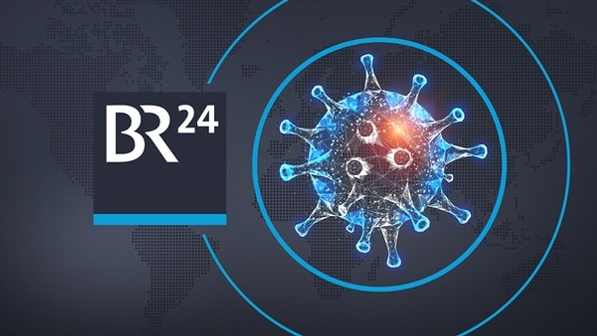BR24 Logo neben einer Coronavirus-Illustration