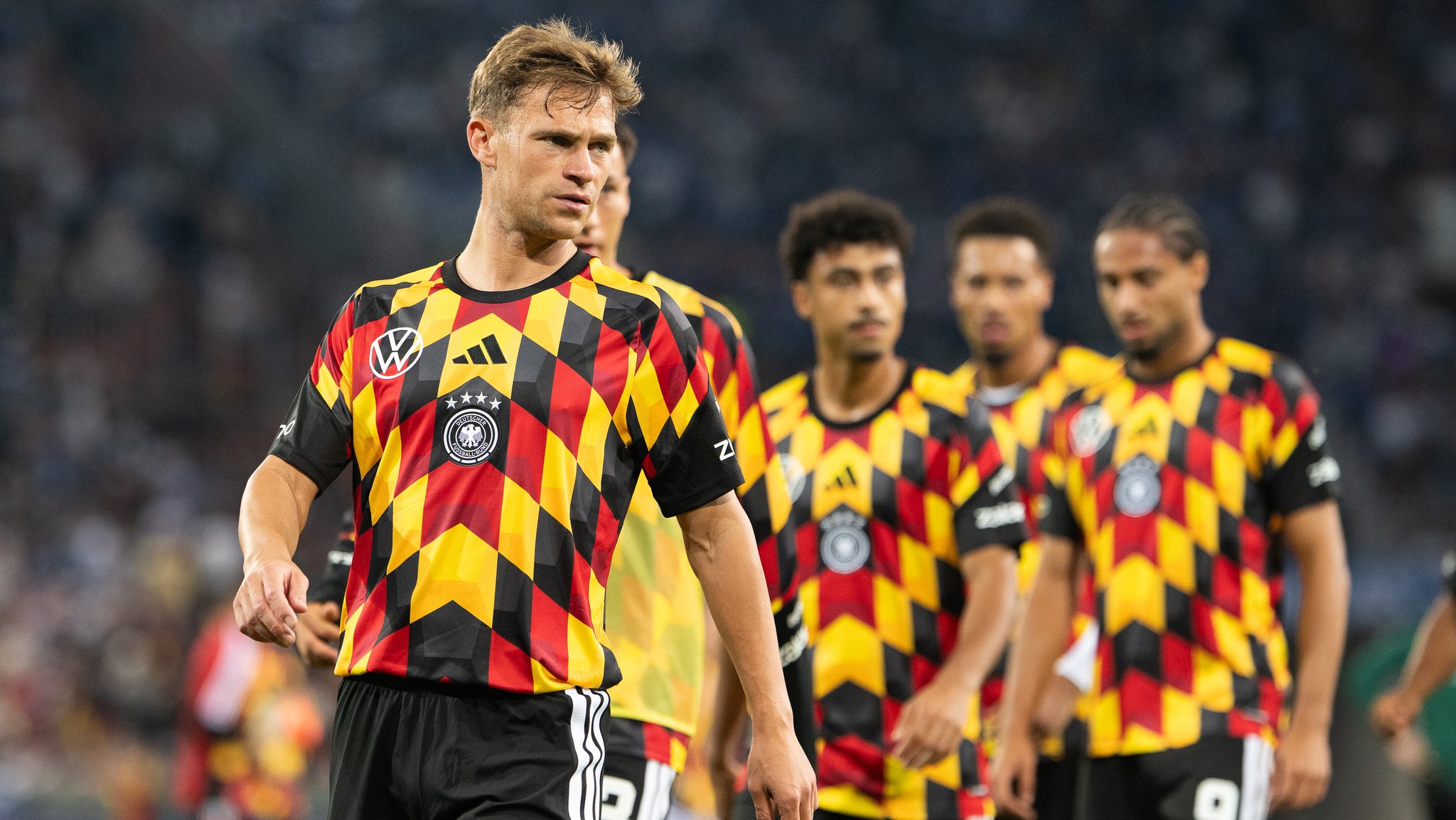 Joshua Kimmich kam wie erwartet nur in zwei von vier Partien zum Einsatz | Bild: picture alliance / HMB Media | Michael Nibel Joshua Kimmich kam wie erwartet nur in zwei von vier Partien zum Einsatz