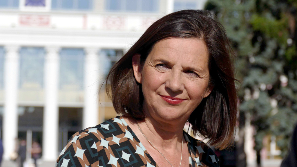 22.07.2022, Ukraine, Odessa: Katrin Göring-Eckardt (Bündnis 90/Die Grünen), Bundestags-Vizepräsidentin, während eines Arbeitsbesuchs in Odessa. Nach Angaben des Bundestags machte sich Göring-Eckardt ein Bild von der Lage in der strategisch bedeutsamen Stadt am Schwarzen Meer
