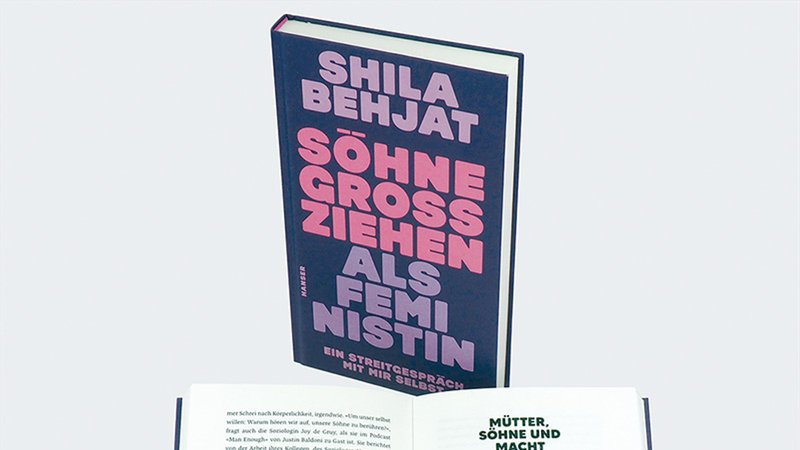Buchcover von Shila Behjats "Söhne großziehen als Feministin"