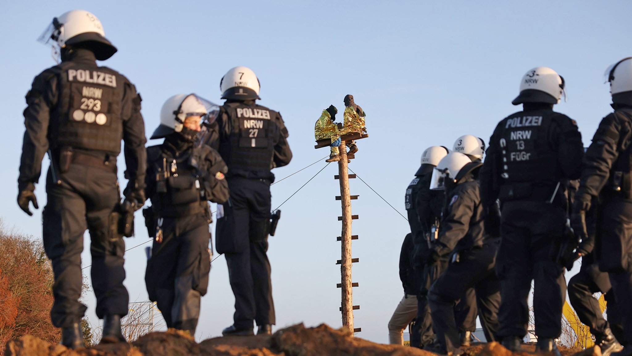 Wohl ab Mittwoch will die Polizei das Klimaschützer-Protestcamp in Lützerath räumen - auch mit bayerischer Unterstützung. 