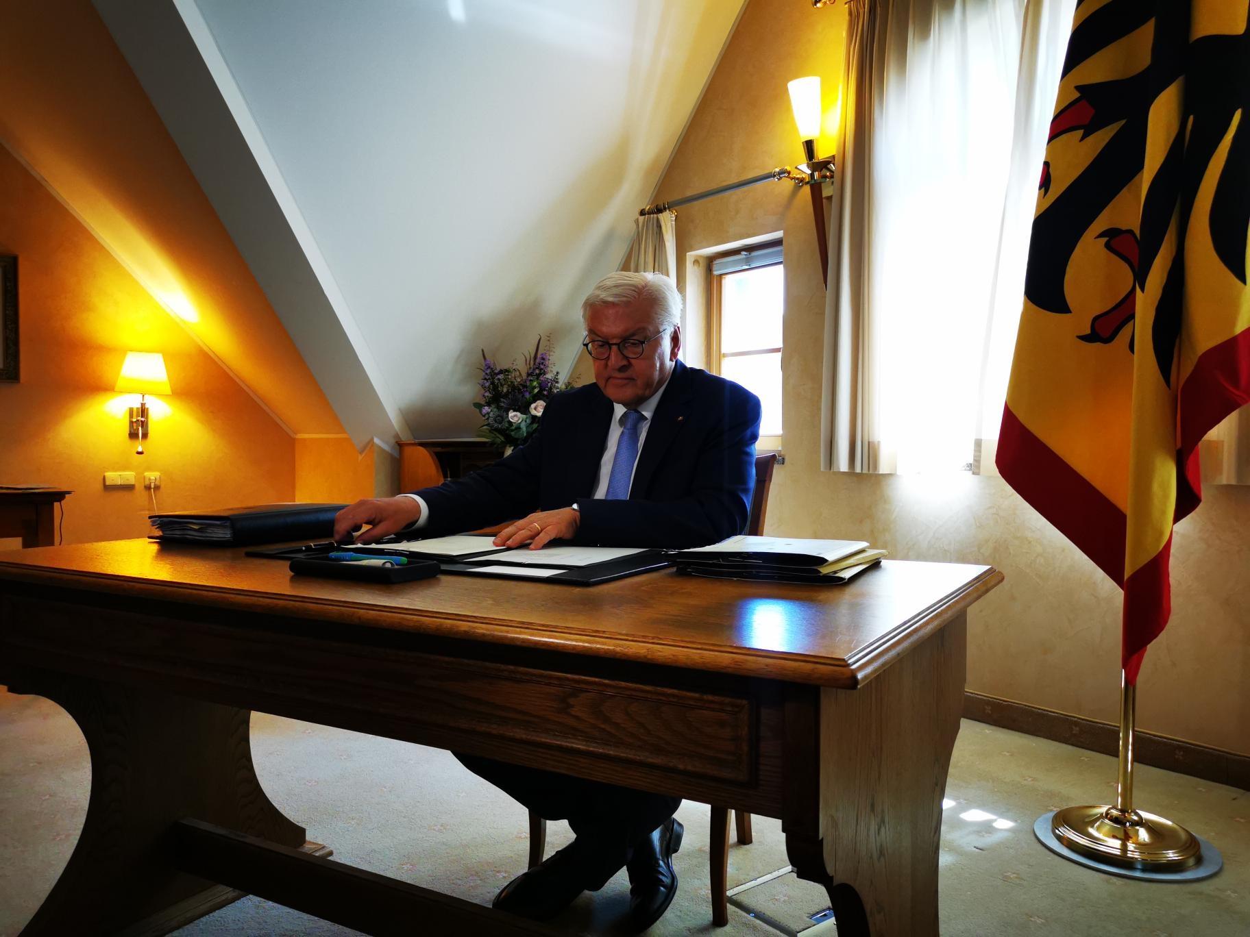 Bundespräsident Frank-Walter Steinmeier in Weiden