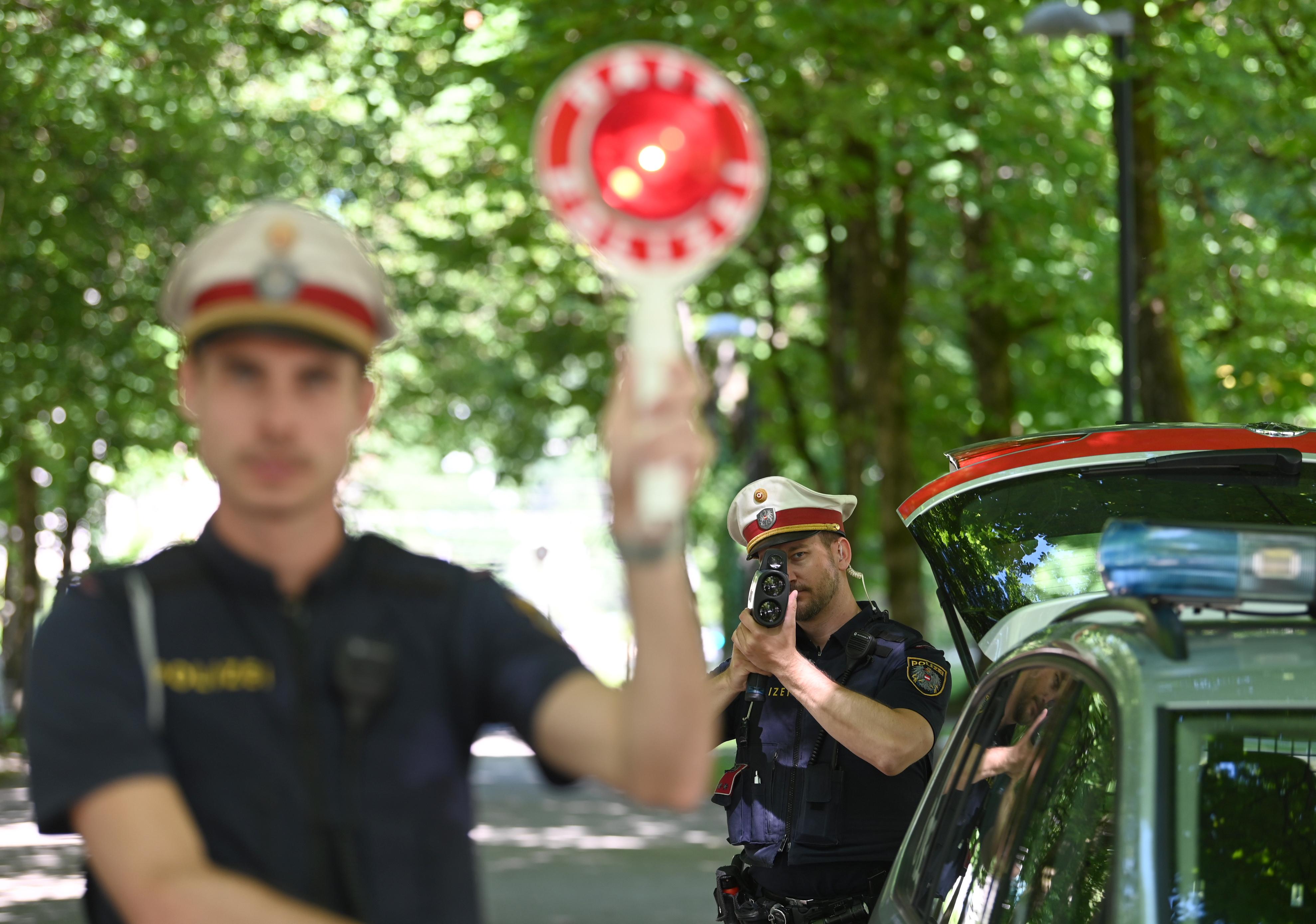 Erwischt: Radarfalle in Salzburg, Österreich
