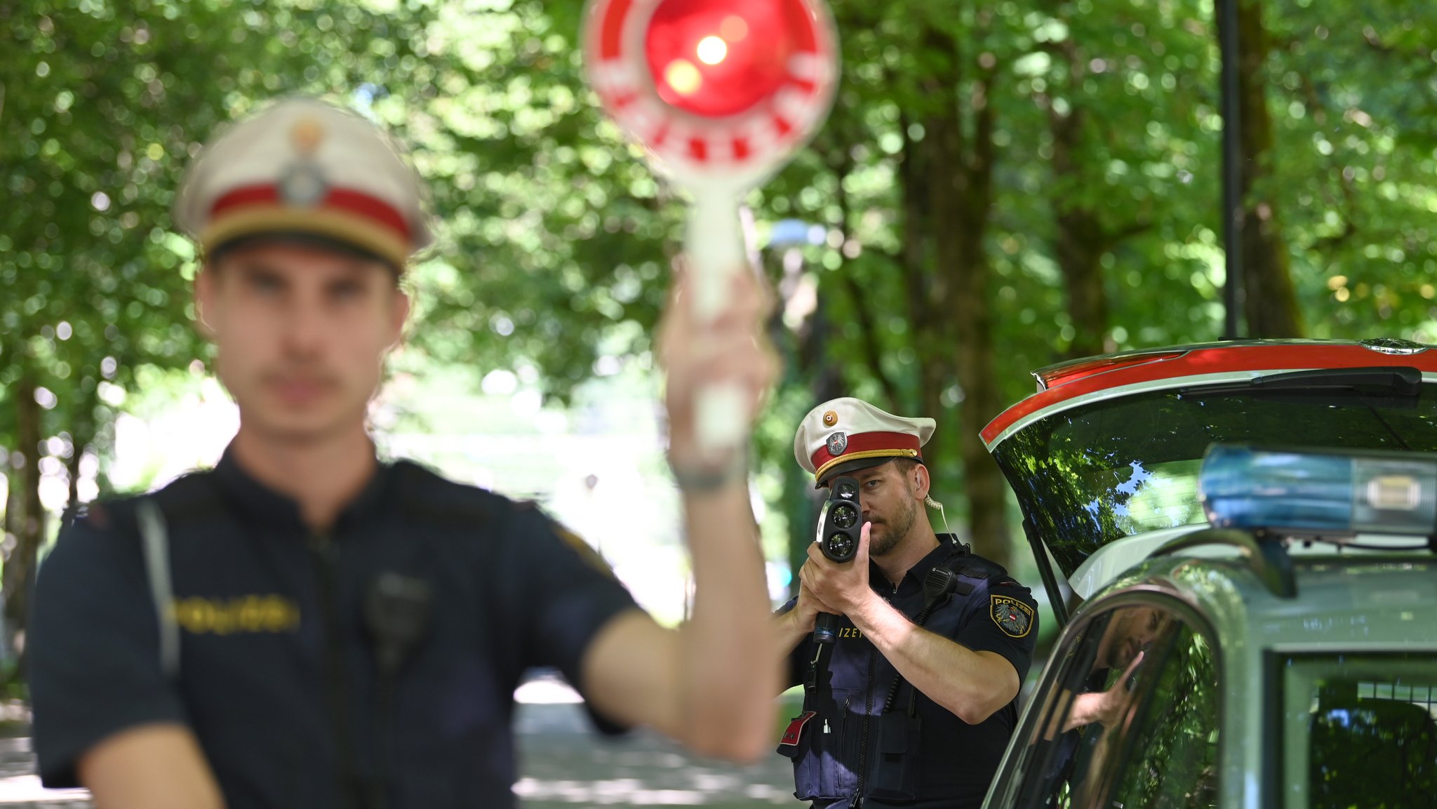 Erwischt: Radarfalle in Salzburg, Österreich