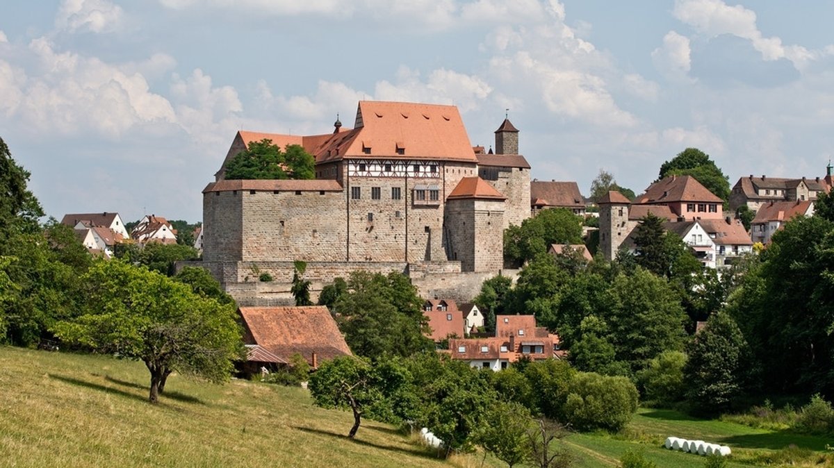 Blick auf die Burg Cadolzburg.