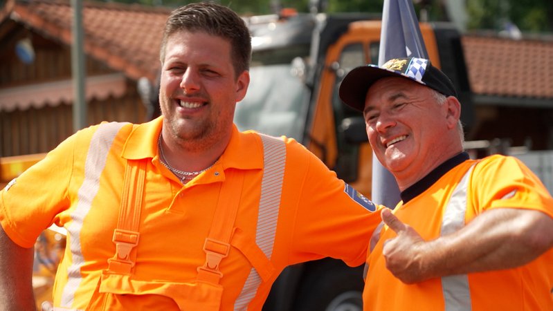 Das Siegerteam der Straßenmeisterei Vilshofen. | Bild: BR / Nico Angerstorfer Das Siegerteam der Straßenmeisterei Vilshofen.