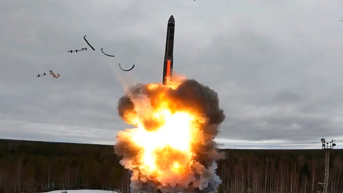 Russische Übung mit einer Langstreckenraketen (Archivbild)