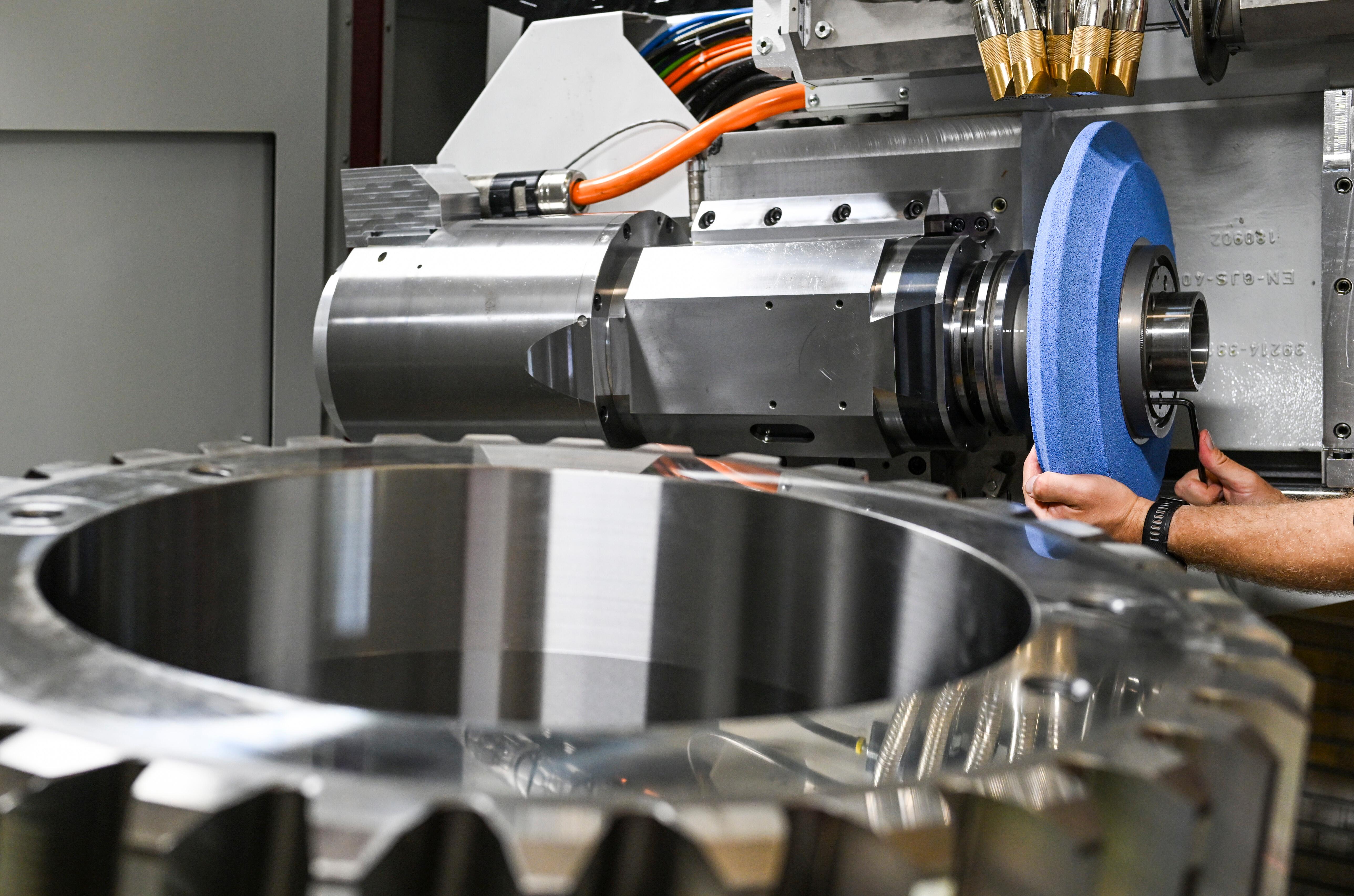 Symbolbild Maschinenbau, eine Branche, die in Deutschland besonders auf Export angewiesen ist