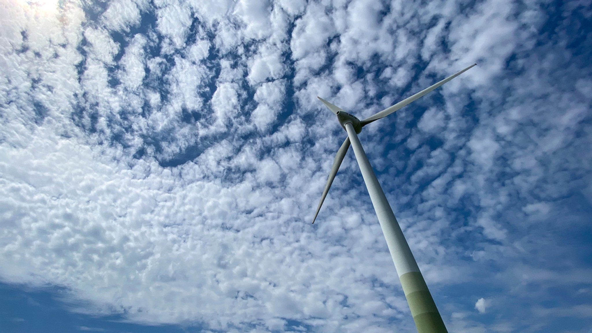 Die Windkraftanlage Fröttmaning.