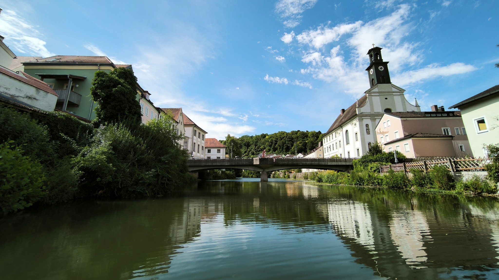 Die Spitalbrücke über die Altmühl in Eichstätt | Bild: Hermann Scholz/BR Die Spitalbrücke über die Altmühl in Eichstätt