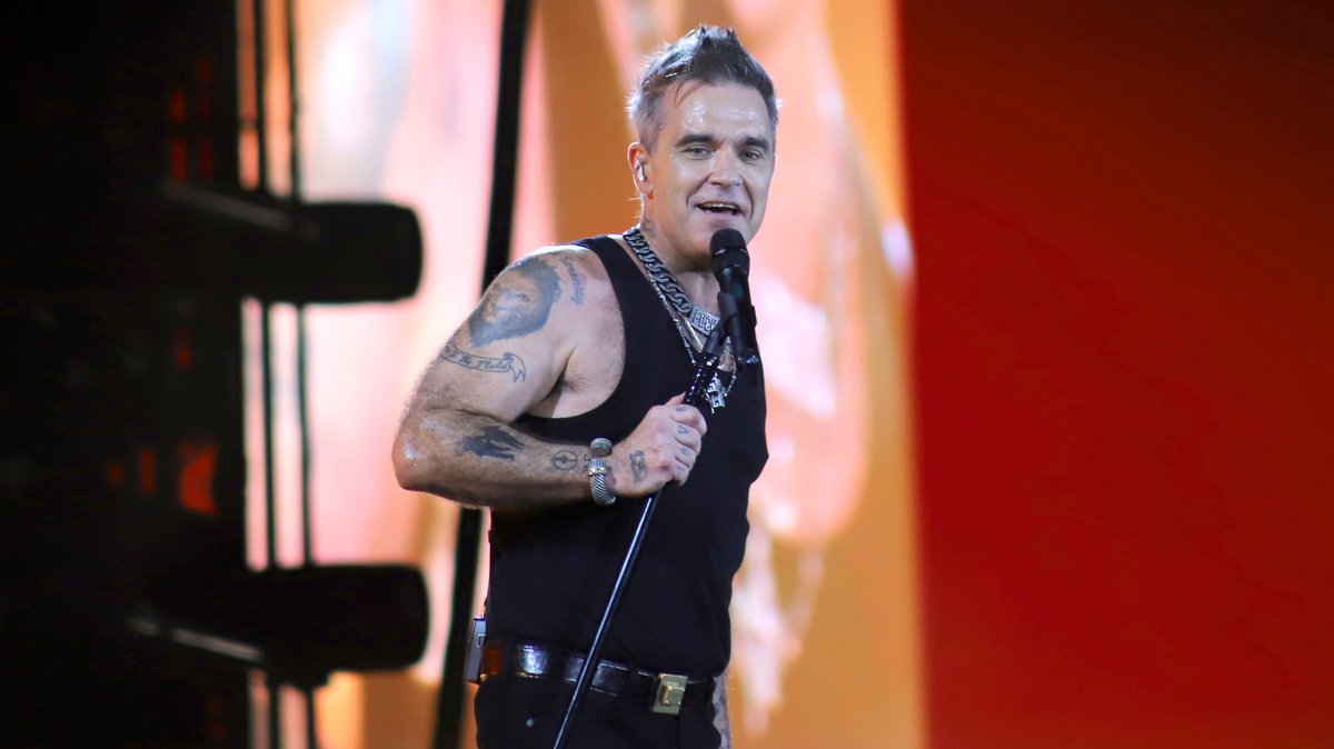 Der britische Sänger Robbie Williams