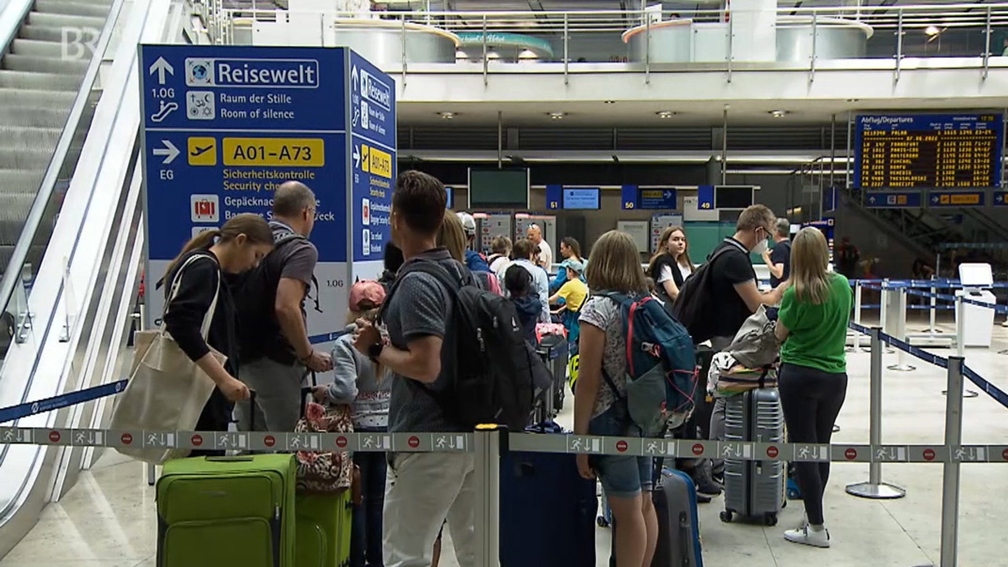 Urlauber am Airport Nürnberg