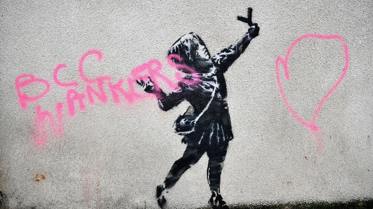 Banksy Neuestes Werk Des Anonymen Kunstlers Zerstort Br24