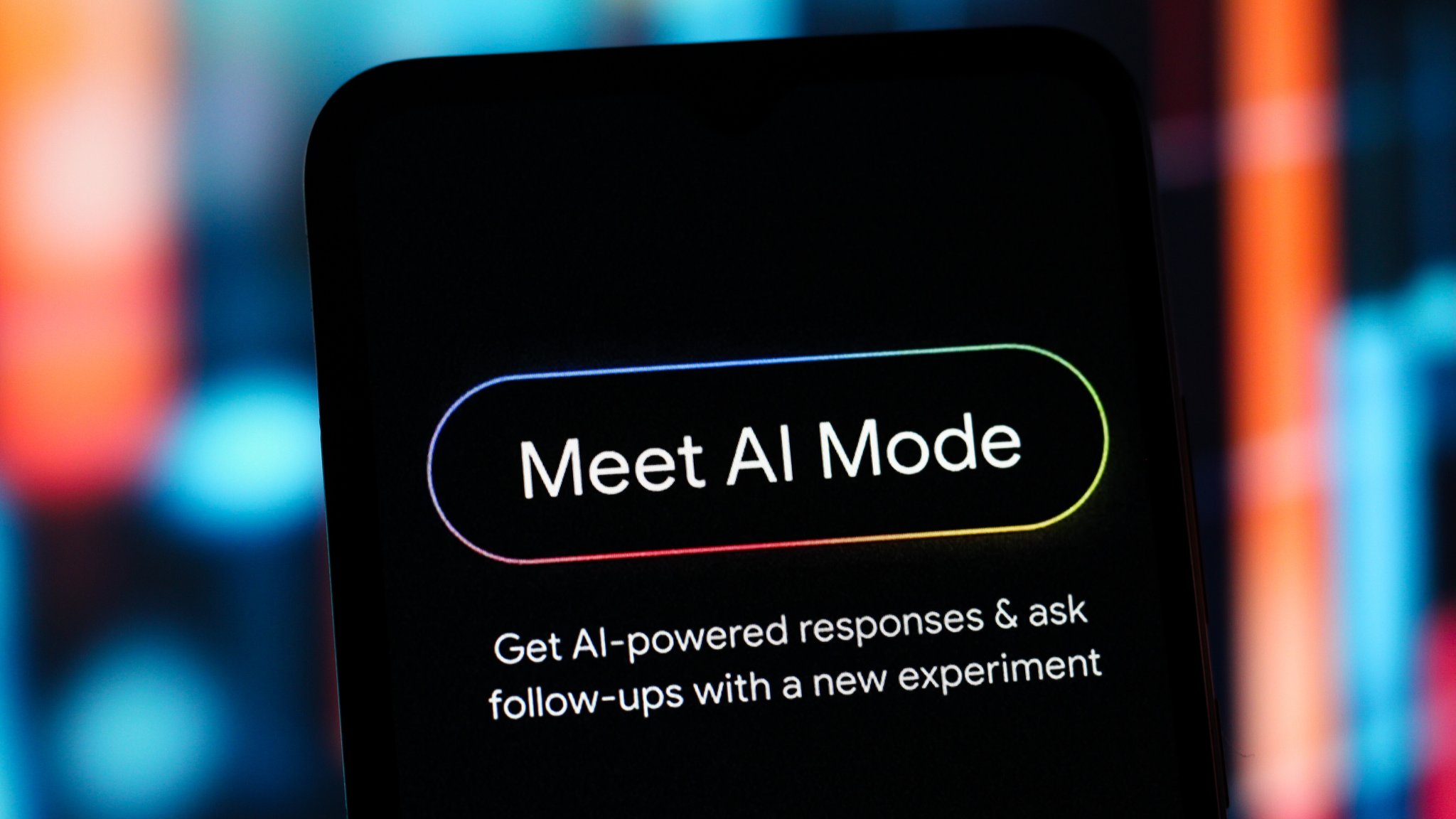 Meet AI auf Handybildschirm