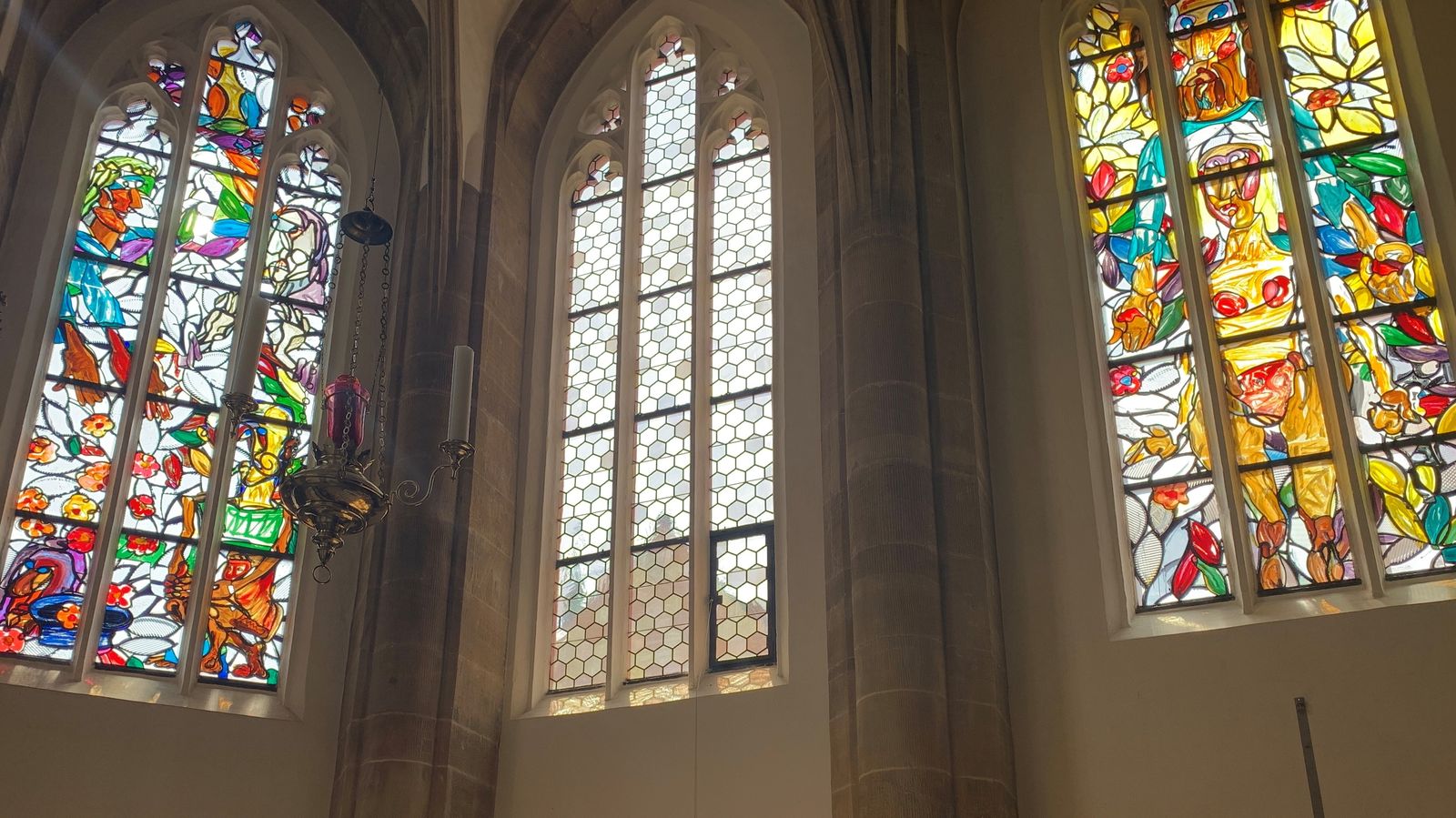 Bamberg LüpertzFenster lassen Kirche St. Elisabeth