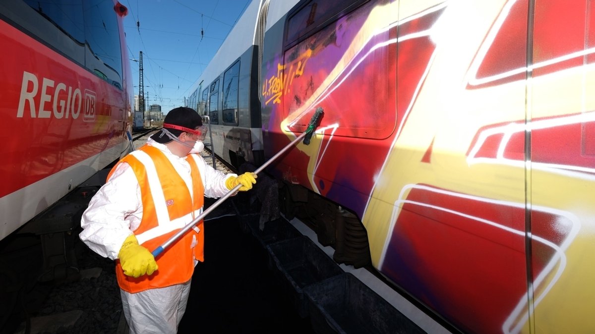 München auf Platz 2 bei Graffiti-Delikten bei der Bahn