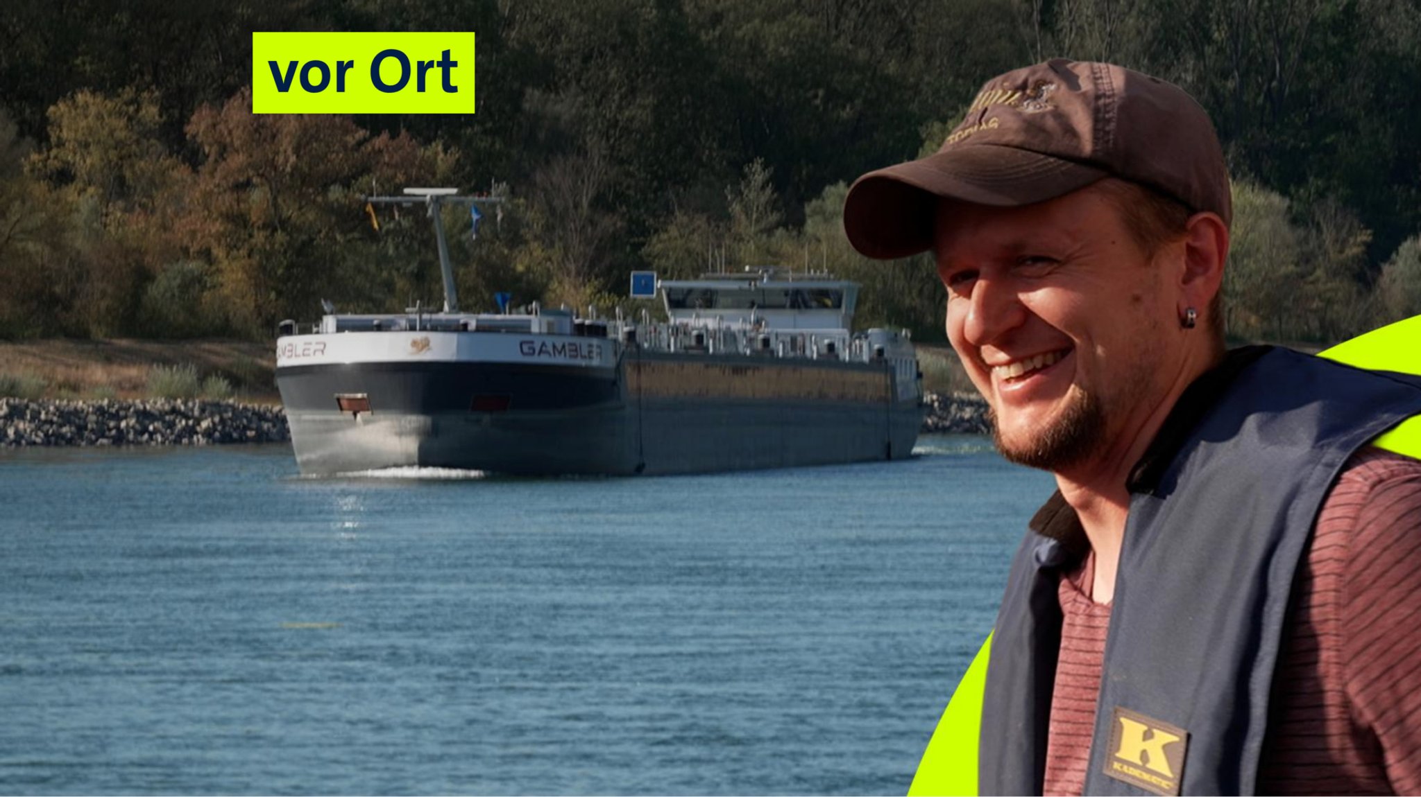 Der Würzburger Binnenschiffer Tobias Zöller hat mit der Infrastruktur auf Deutschlands Wasserstraßen zu kämpfen | Bild: BR Der Würzburger Binnenschiffer Tobias Zöller hat mit der Infrastruktur auf Deutschlands Wasserstraßen zu kämpfen