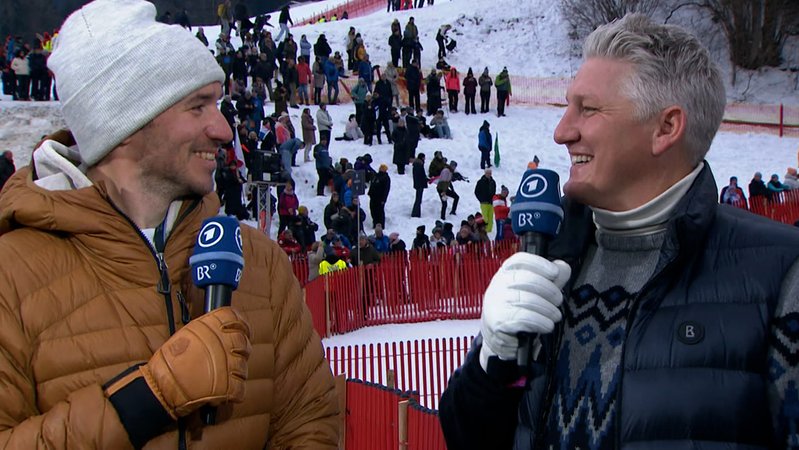 Felix Neureuther und Bastian Schweinsteiger | Bild: ARD Felix Neureuther und Bastian Schweinsteiger