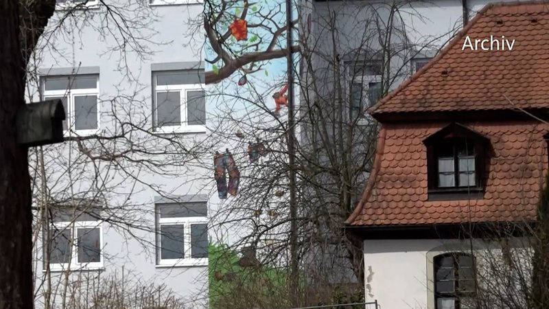 Eine Außenansicht des Kinderheims in Wunsiedel.