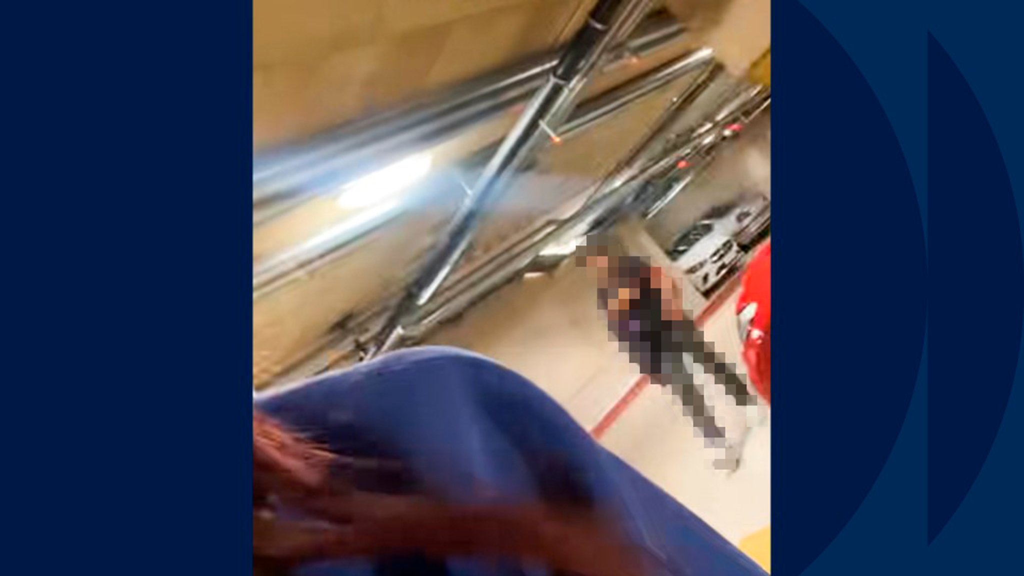 Der Screenshot aus dem Video von Liän auf Instagram zeigt, wie ein Mann sie im Parkhaus verfolgt