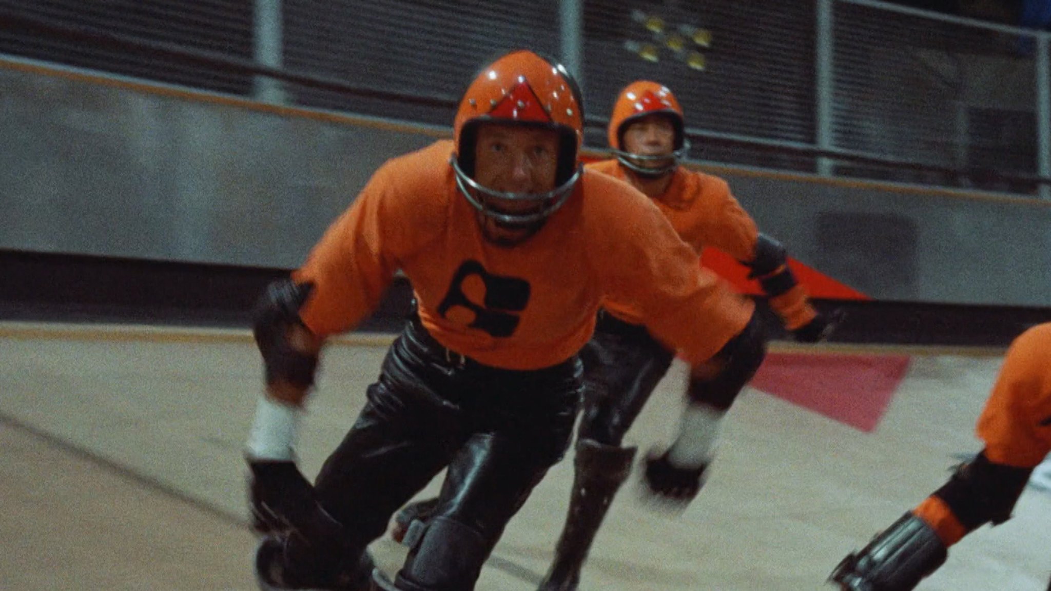 James Caan als bester Spieler in "Rollerball" von 1975 (Filmszene)