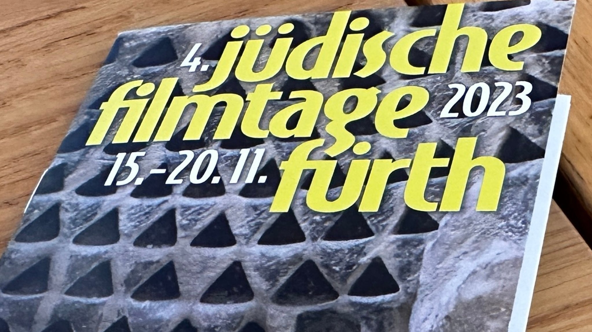 Ein Flyer der Jüdischen Filmtage Fürth 2023